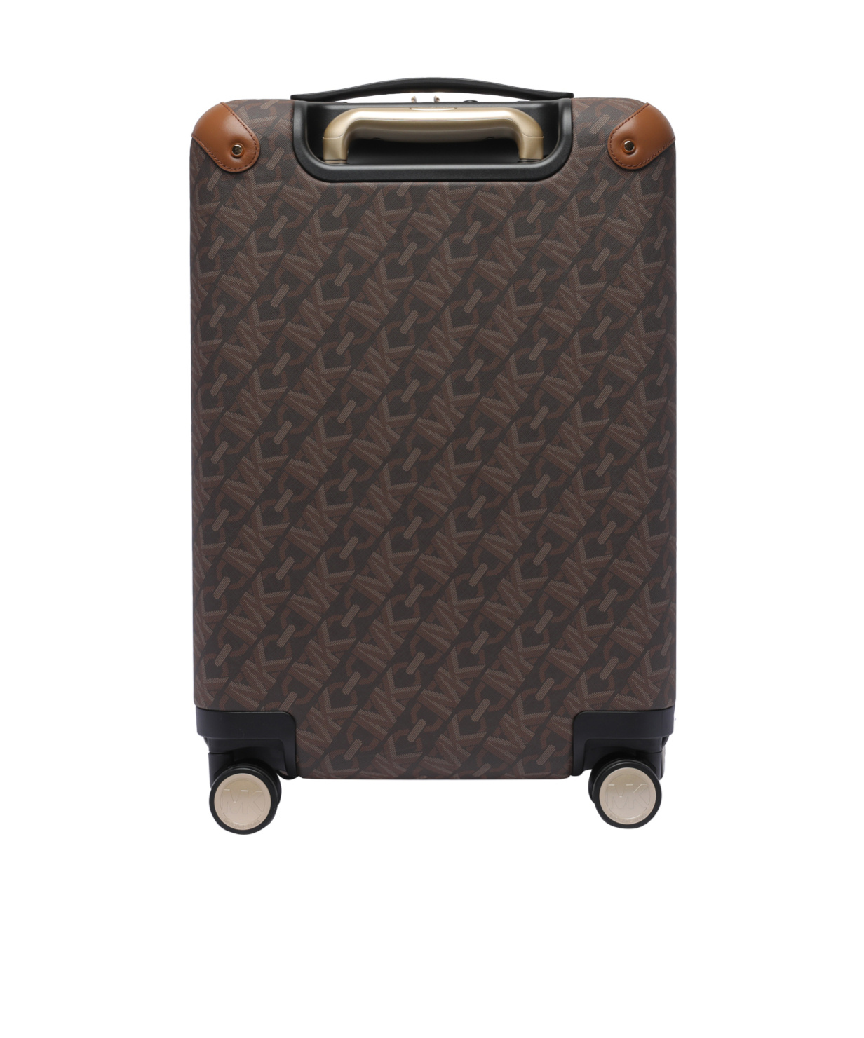 Michael Kors Empire-logo Canvas Suitcase In Black