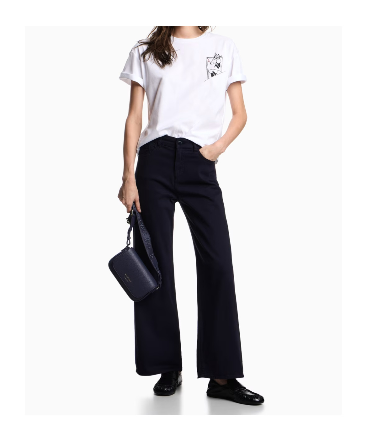 Emporio Armani Graphic-print T-shirt In White