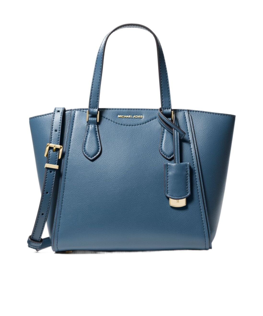 Michael Kors Michael Large Leather Tote In Blue