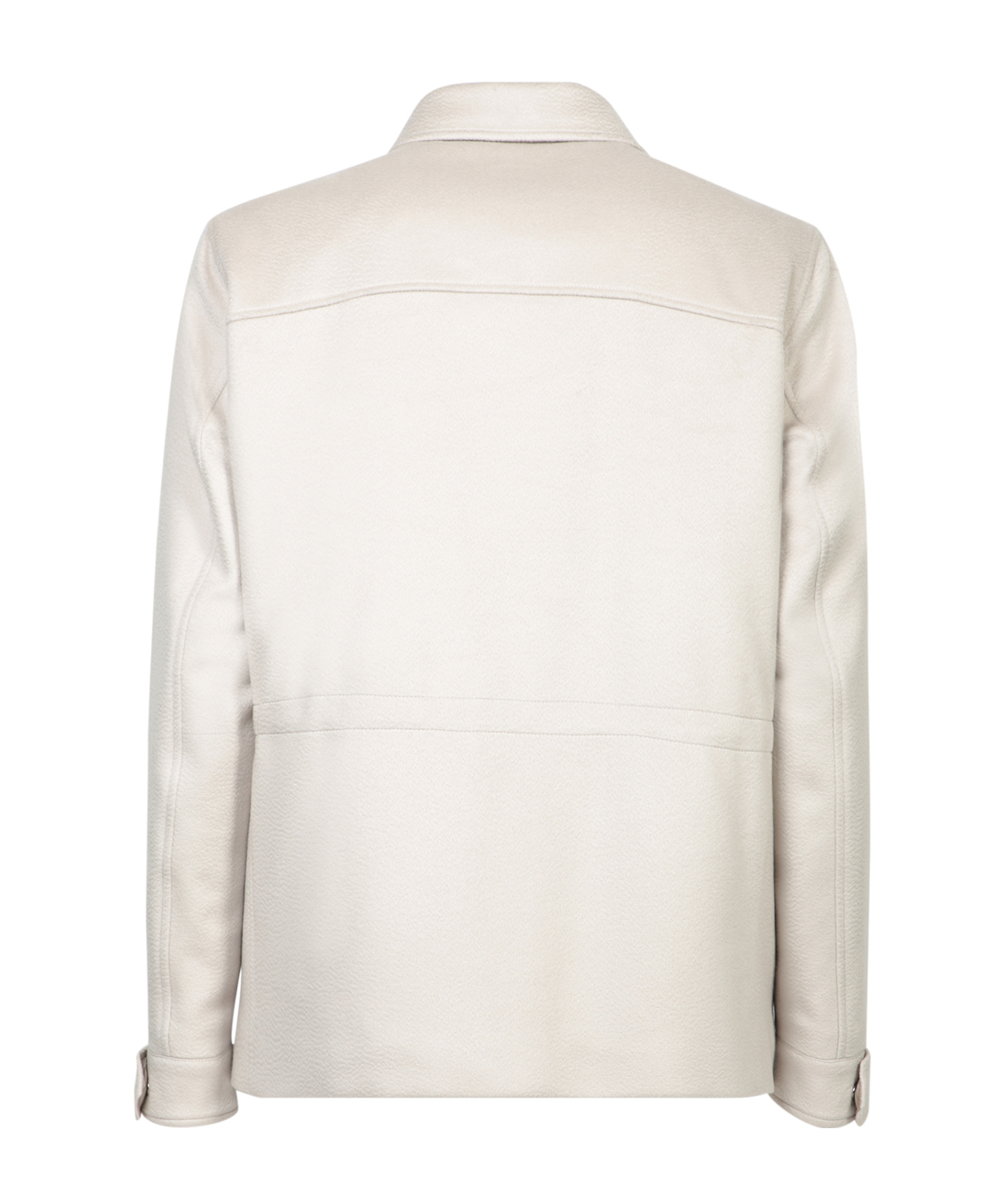 Herno Ivory Cashmere Field Jacket In White