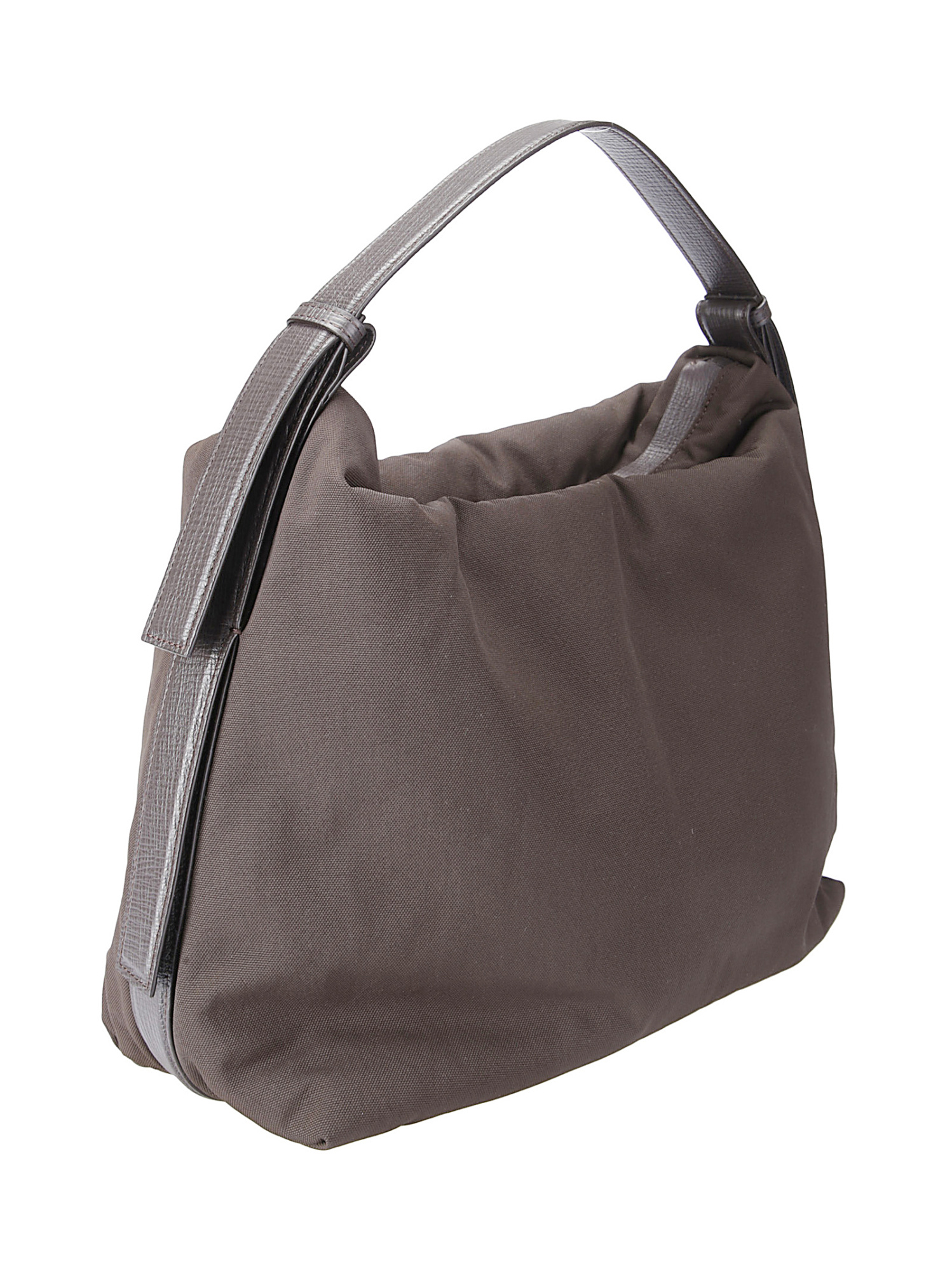 Studio Nicholson Rectangular Nylon Shoulder Bag With Adjustable Strap In Gray
