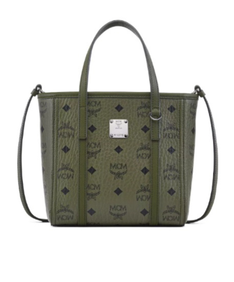 Mcm Mini Toni Visetos-monogram Top-zip Tote Bag In Brown