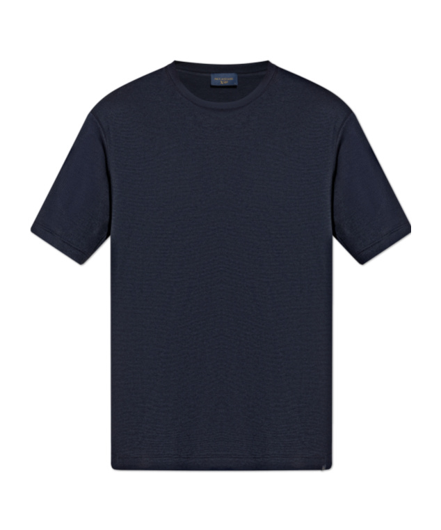 Paul & Shark Crew-neck Cotton T-shirt In Black