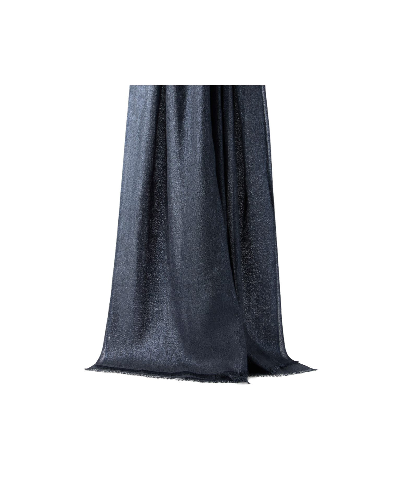 Brunello Cucinelli Cashmere And Silk Sparkling Scarf In Blue