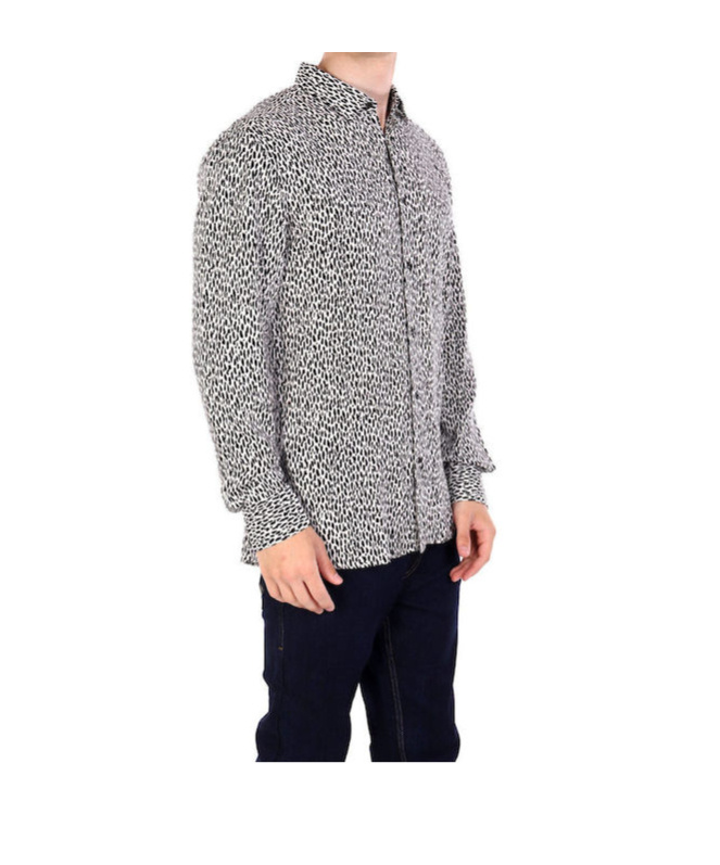 Hugo Boss Long-sleeved Shirt In Black