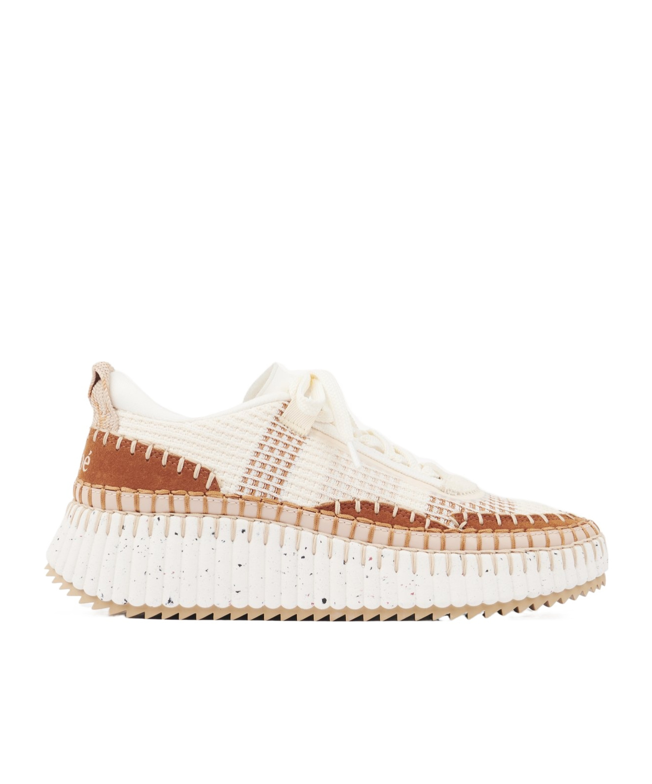 Chloé Natural Nama Trainer In Recycled Nylon Women In Multi