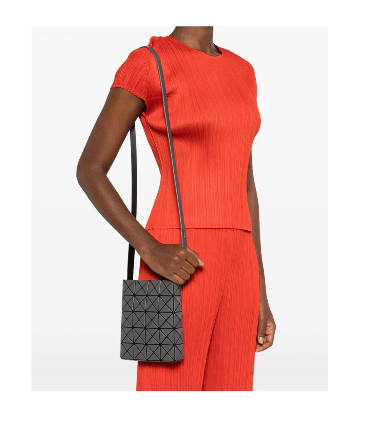 Bao Bao Issey Miyake Prism Matte Shoulder Bag In Gray