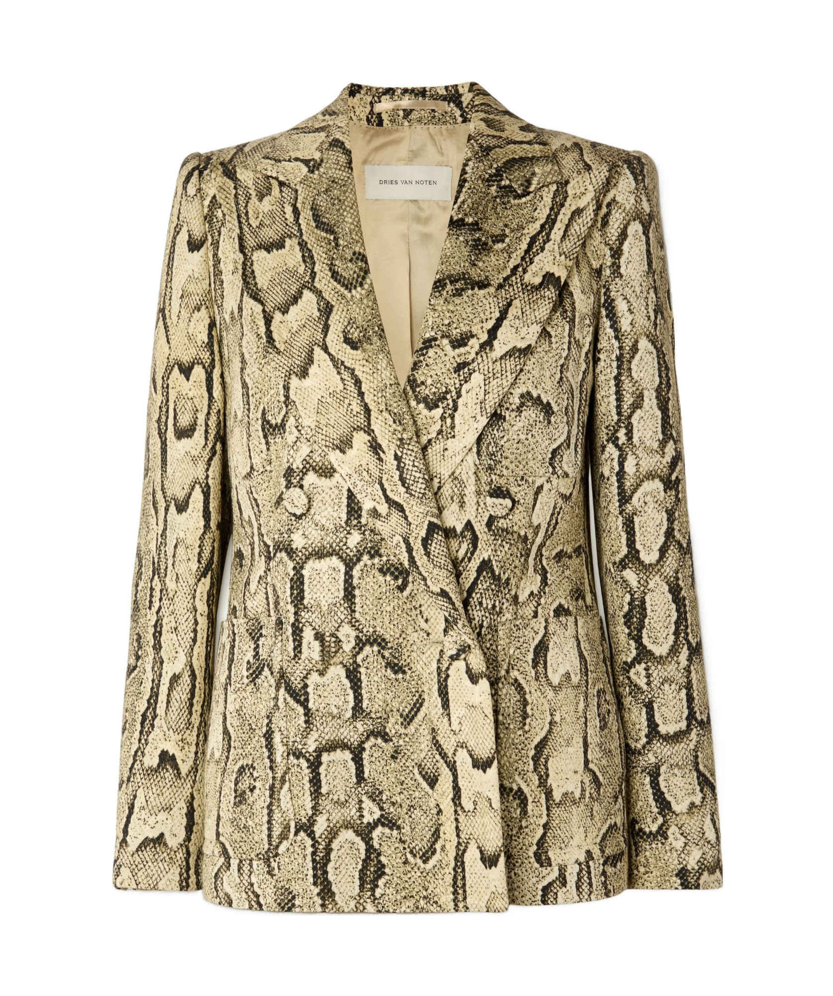 Dries Van Noten 1417 W.w. Jacket In Neutral