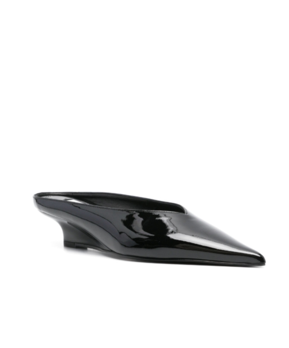 Totême 35mm Patent-leather Mules In Black