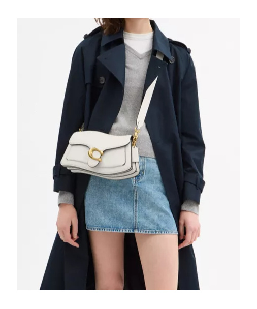 Coach Twisted Tabby Shoulder Bag In Chalk Color