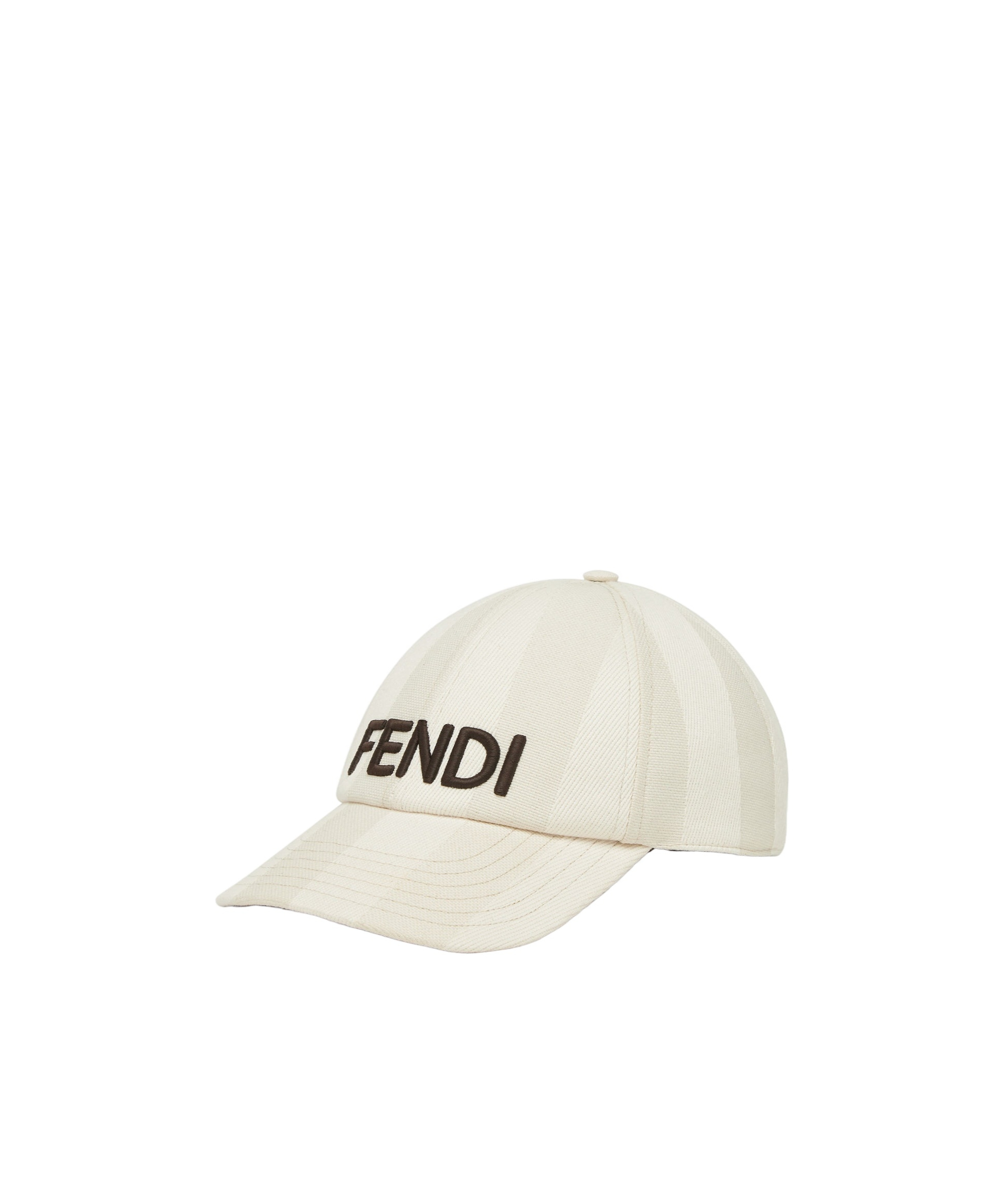 FENDI BEIGE PEQUIN CANVAS BASEBALL CAP 