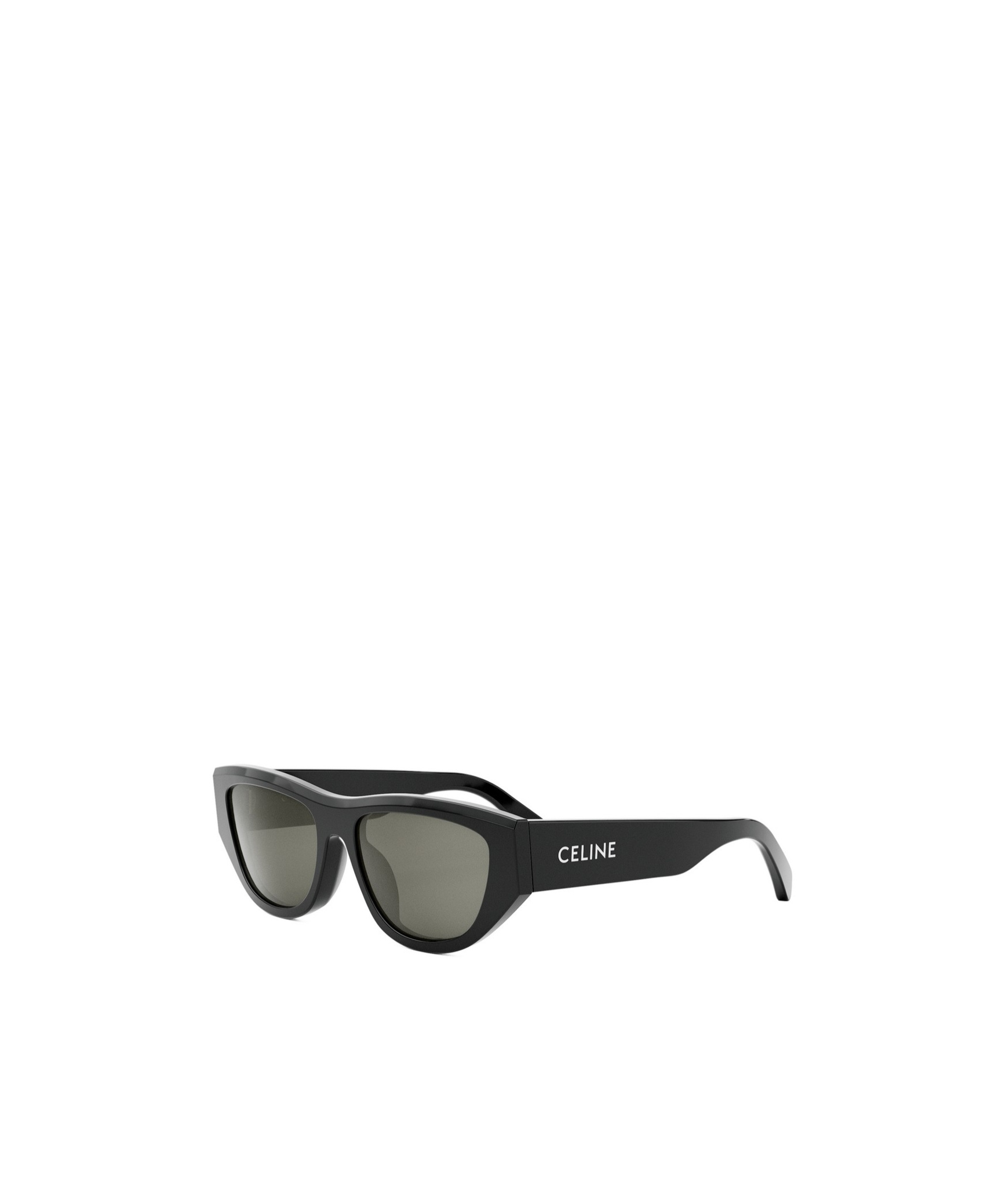 Celine Monochroms Acetate Cat-eye Sunglasses In Black