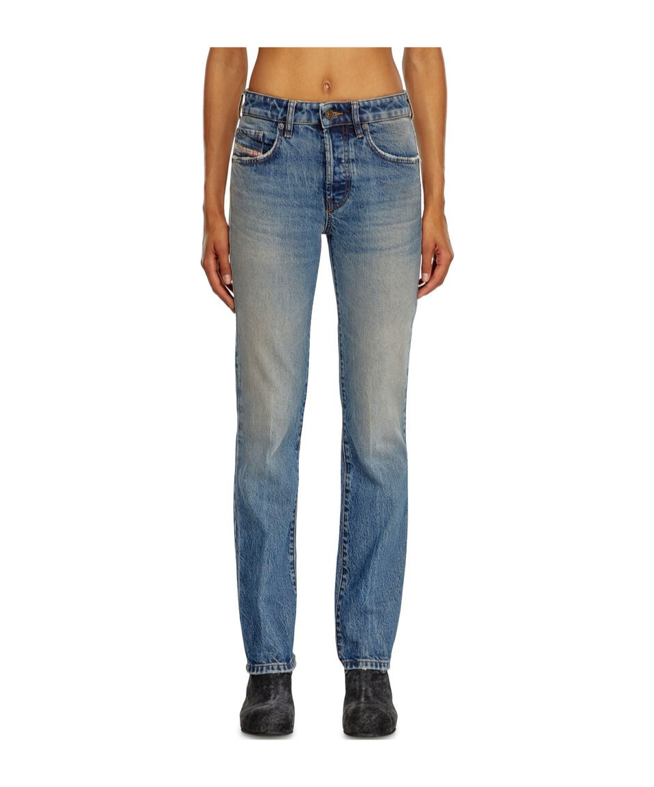 Diesel D-mine Straight-leg-jeans In Gray