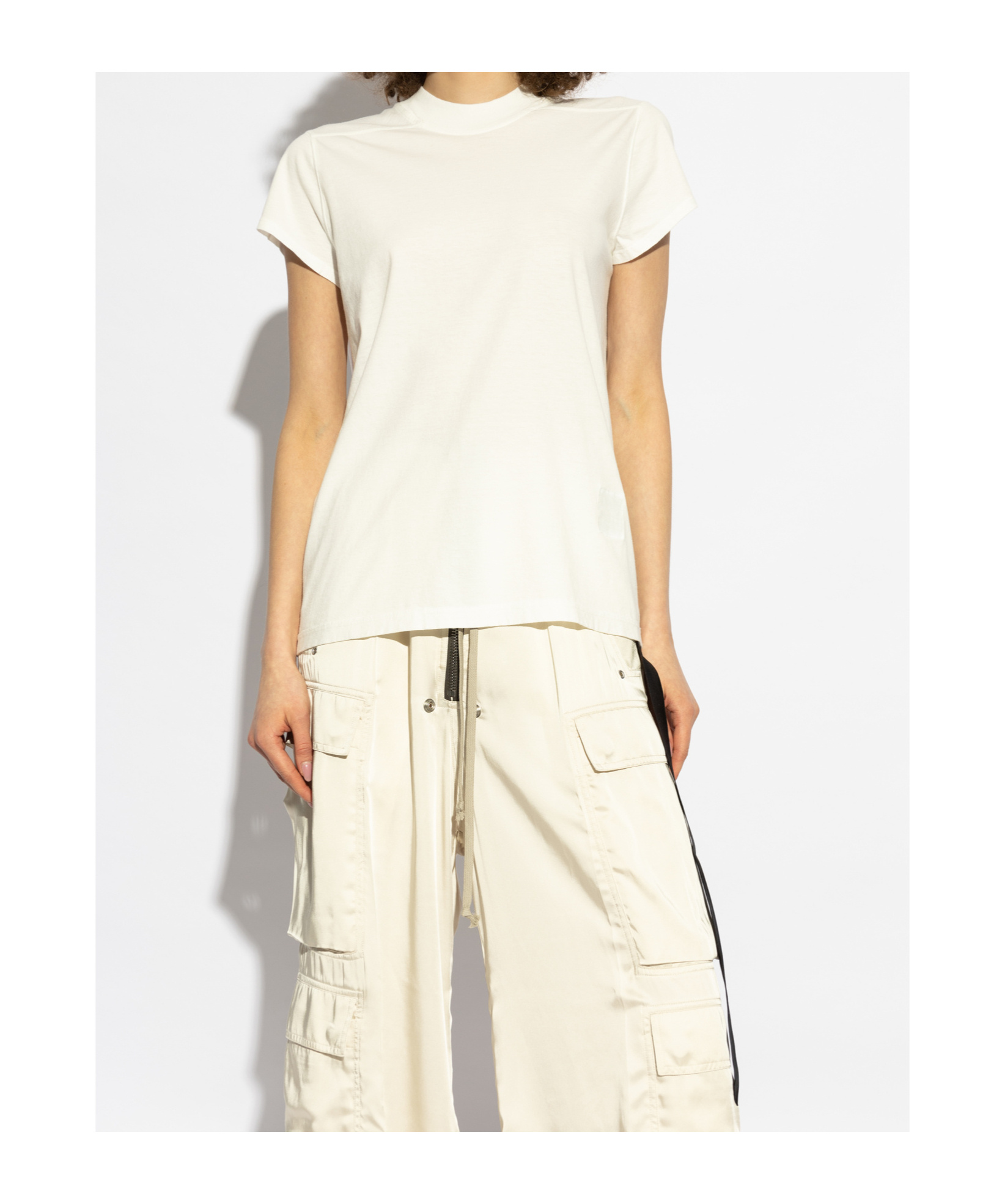 Rick Owens Drkshdw Short-sleeved T-shirt In White