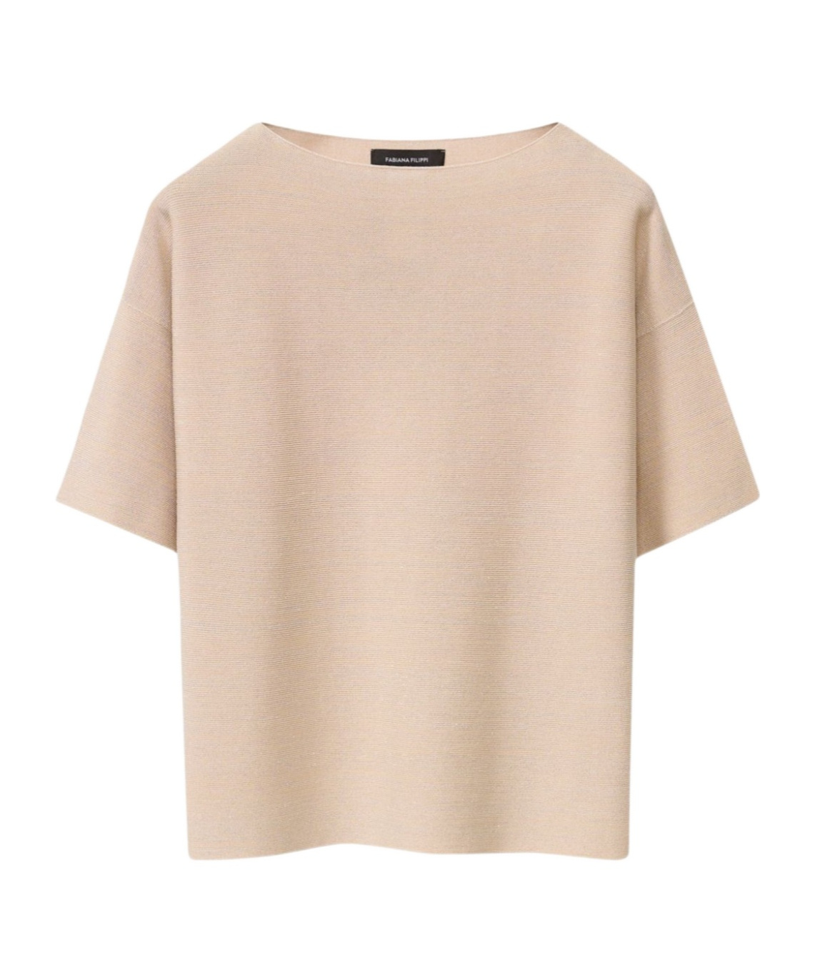 Fabiana Filippi Cotton And Lurex Sweater In Nude