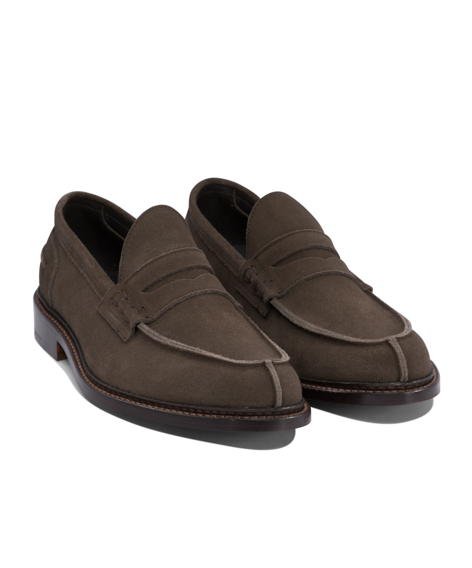Tricker's Loafers With Round Toe And Penny Strap In Black