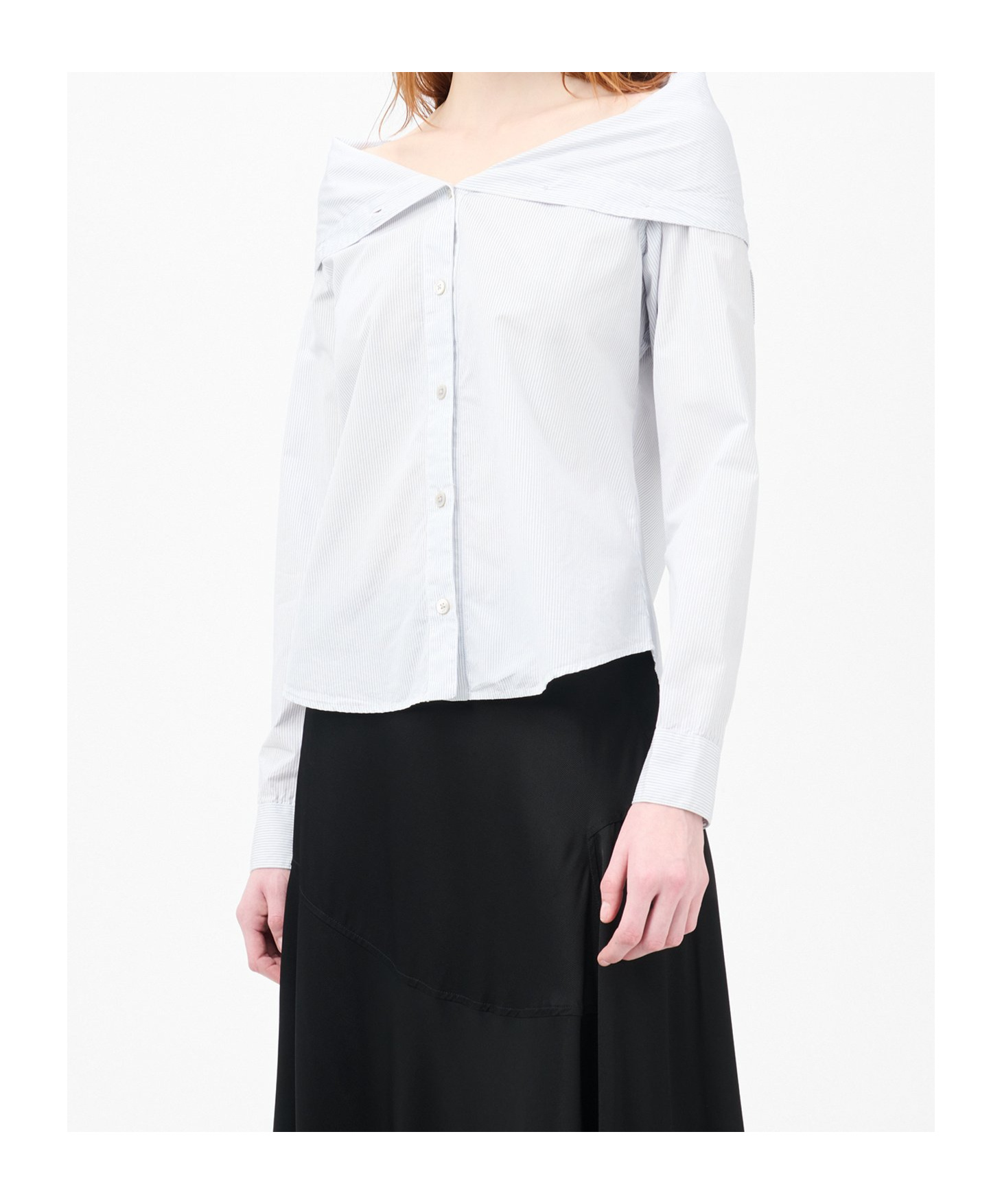 Our Legacy Diner Pinstripe Super Poplin In White