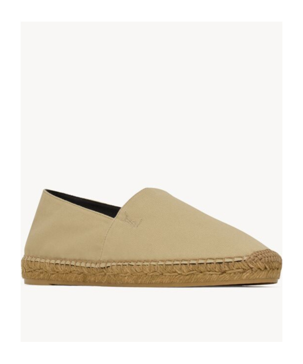 Saint Laurent Espadrilles In Cotton Gabardine In Nude