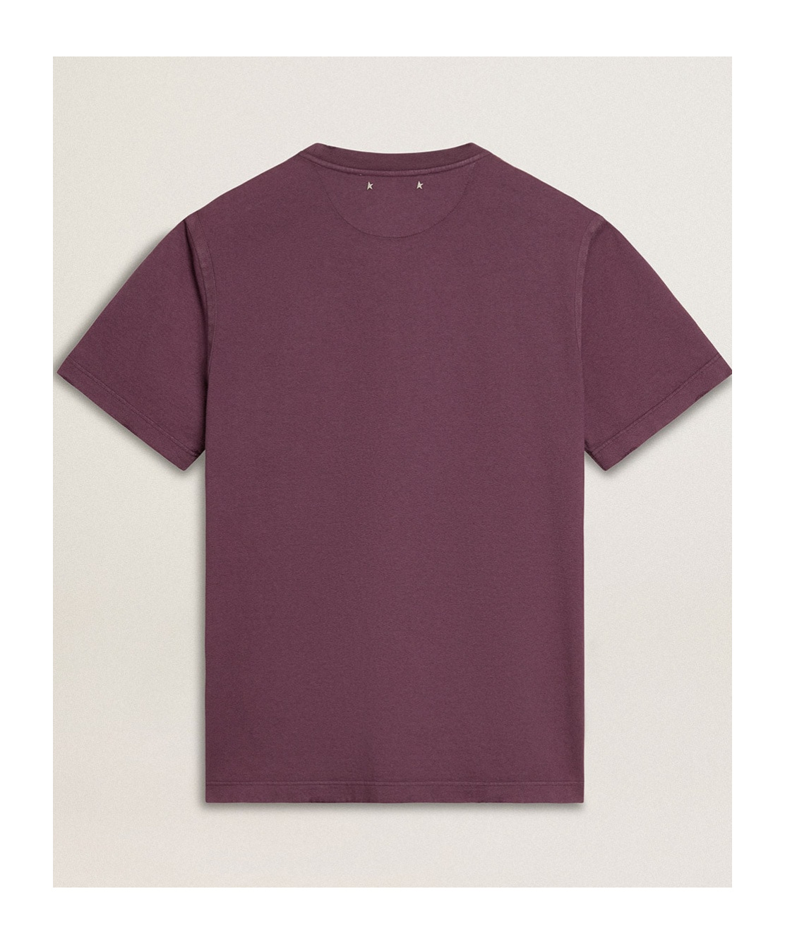 Golden Goose Crew Neck Graphic Print Straight Hem In Red