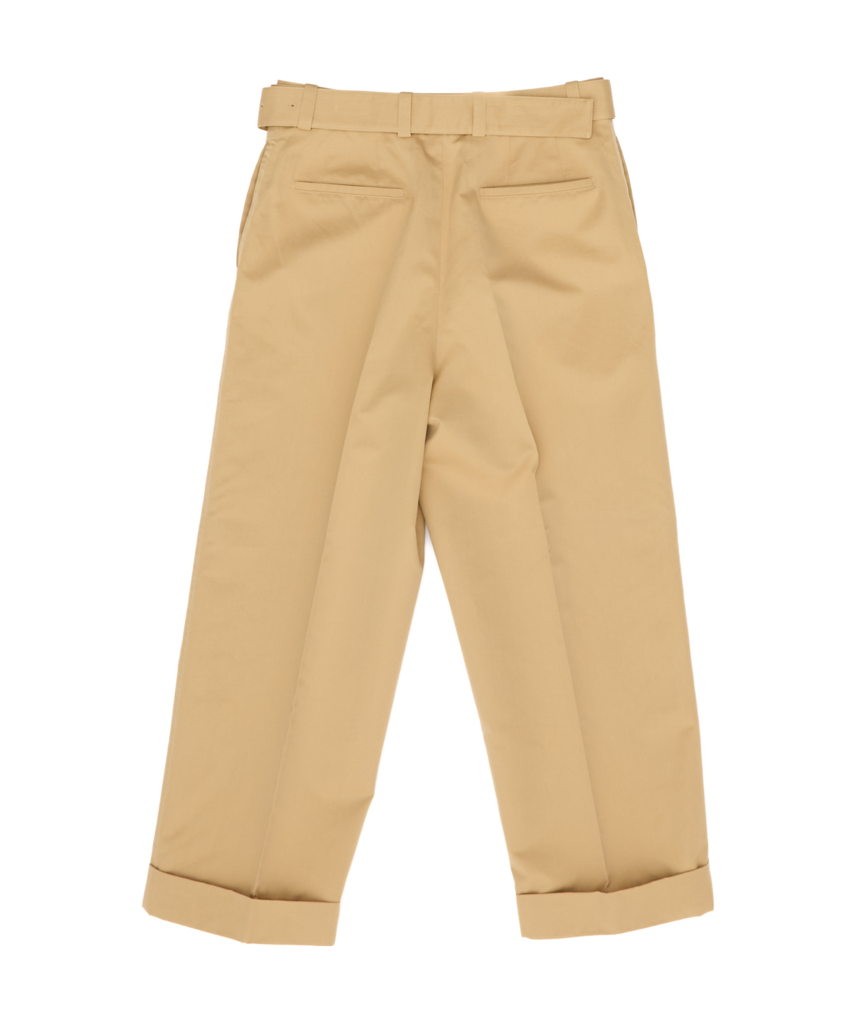 Jil Sander Belted Trousers In Nude