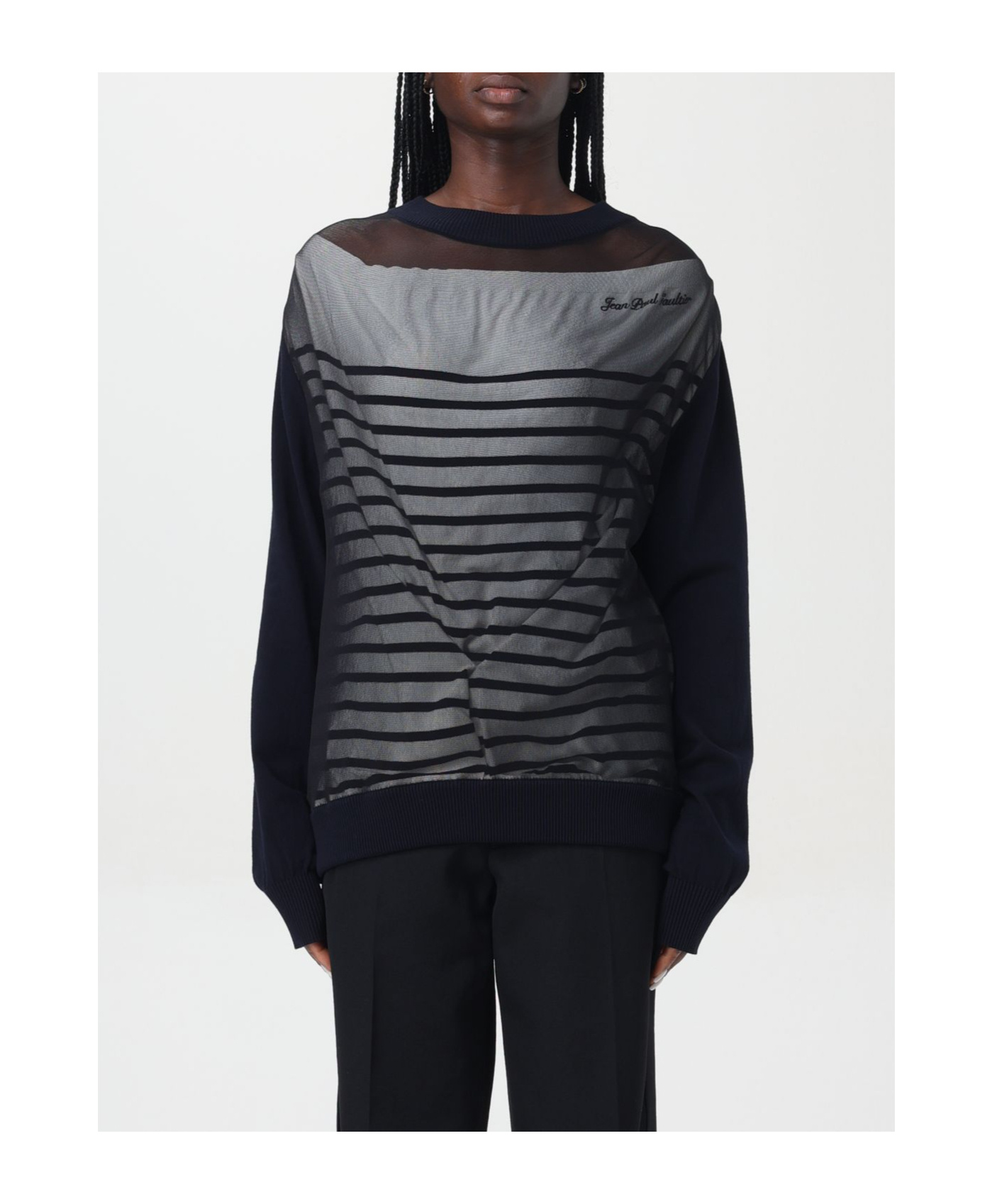 Jean Paul Gaultier Sweater  Woman Color Black In Gray