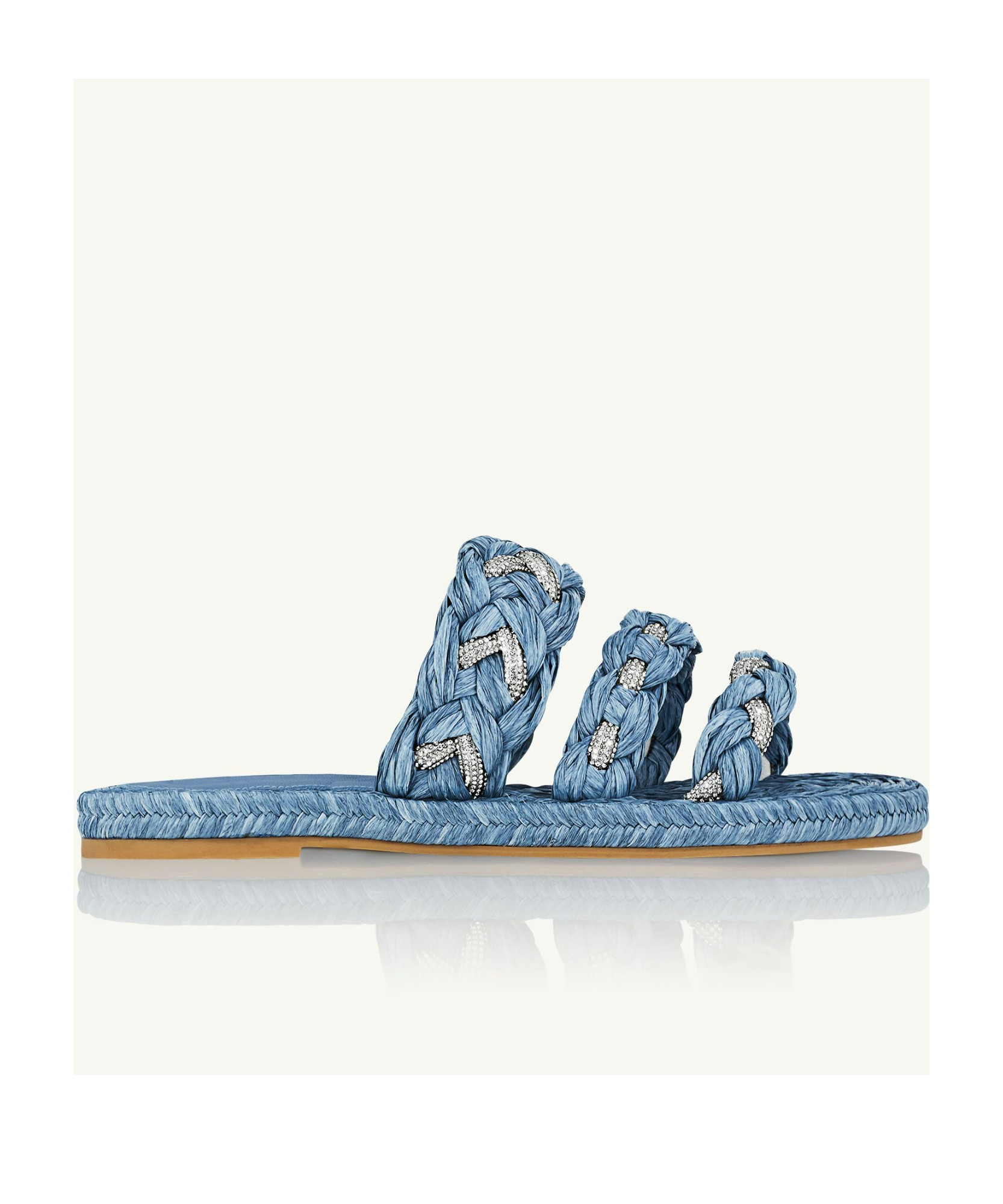 Aquazzura Costiera Flat Espadrille In Blue