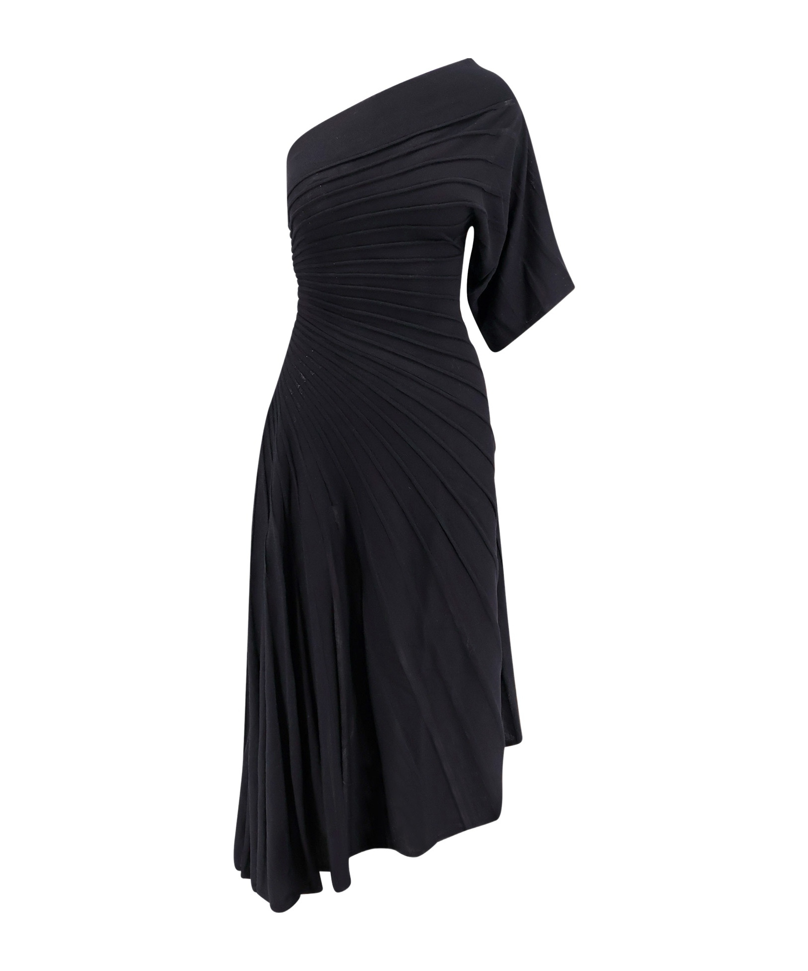 ALAÏA ALAÏA ASYMMETRICAL KNITTED DRESS
