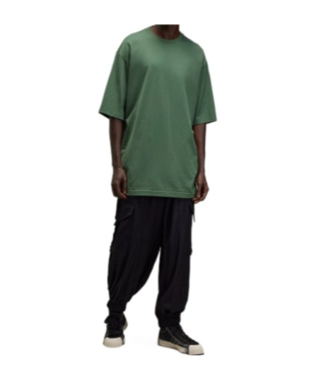 Y-3 Boxy Short Sleeve Tee In Green