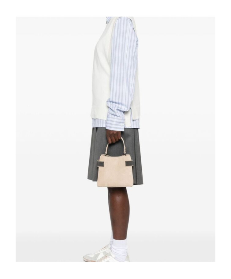 BRUNELLO CUCINELLI MONILI-CHAIN SUEDE CROSS BODY BAG 