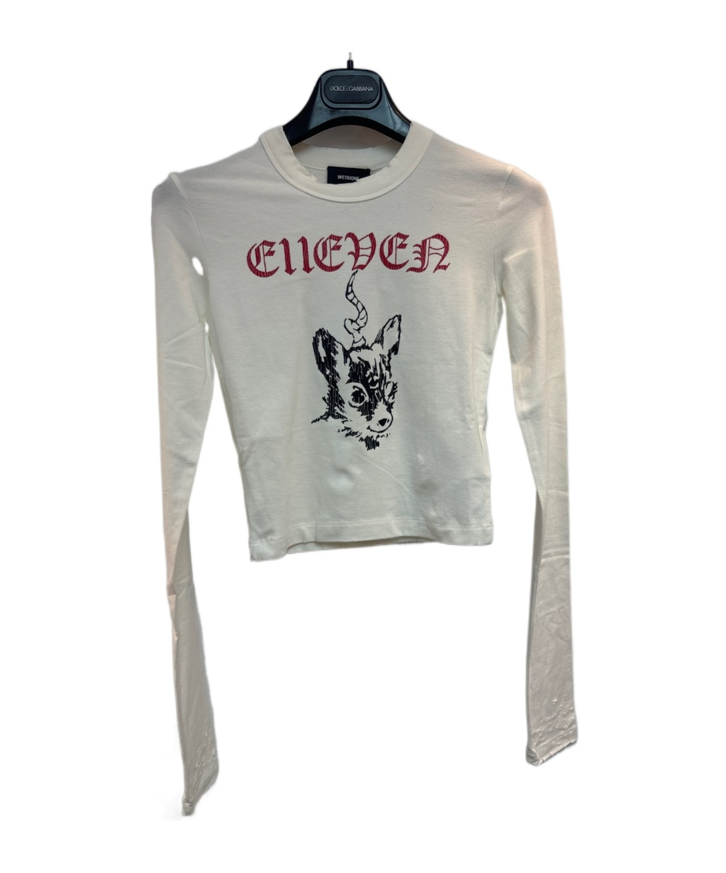 We11 Done Long-sleeved T-shirt In Gray