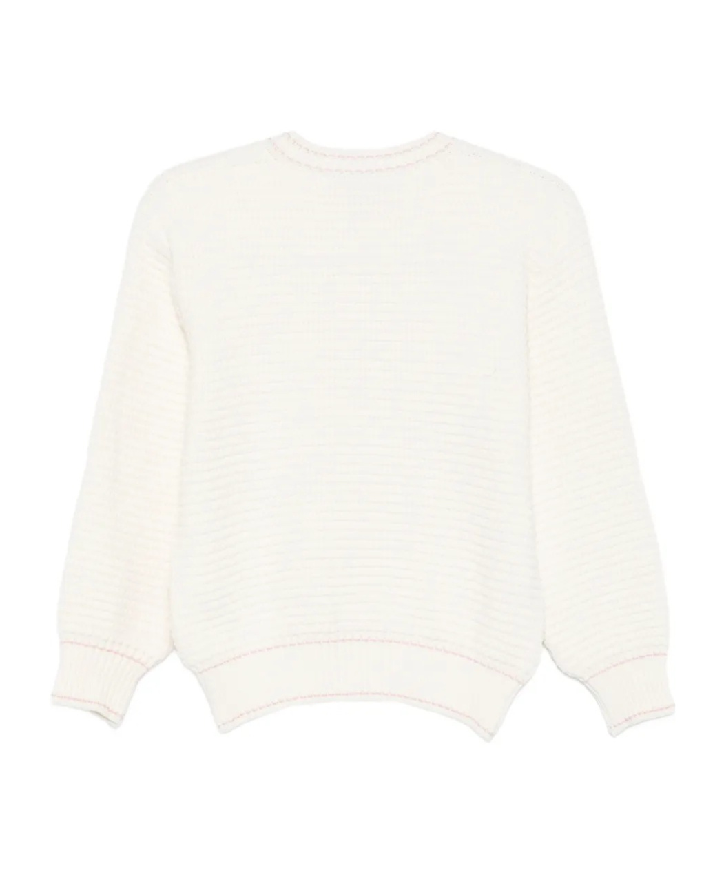Fendi Embroidered-logo Sweater In White