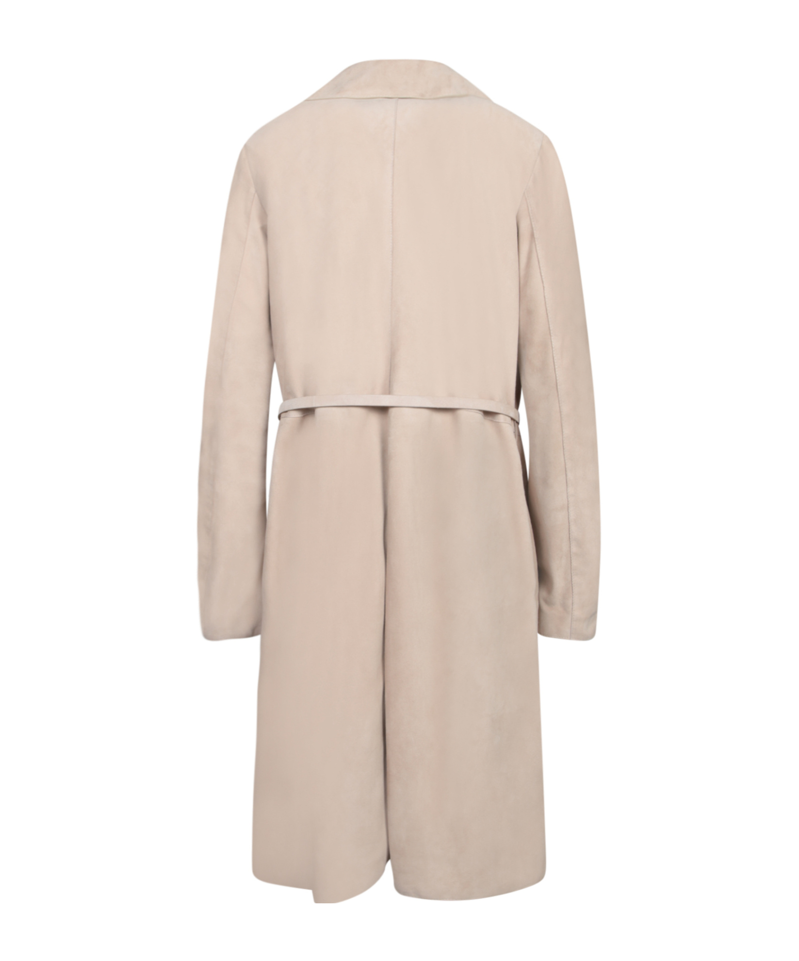 Herno Beige Suede Duster Coat In Neutral