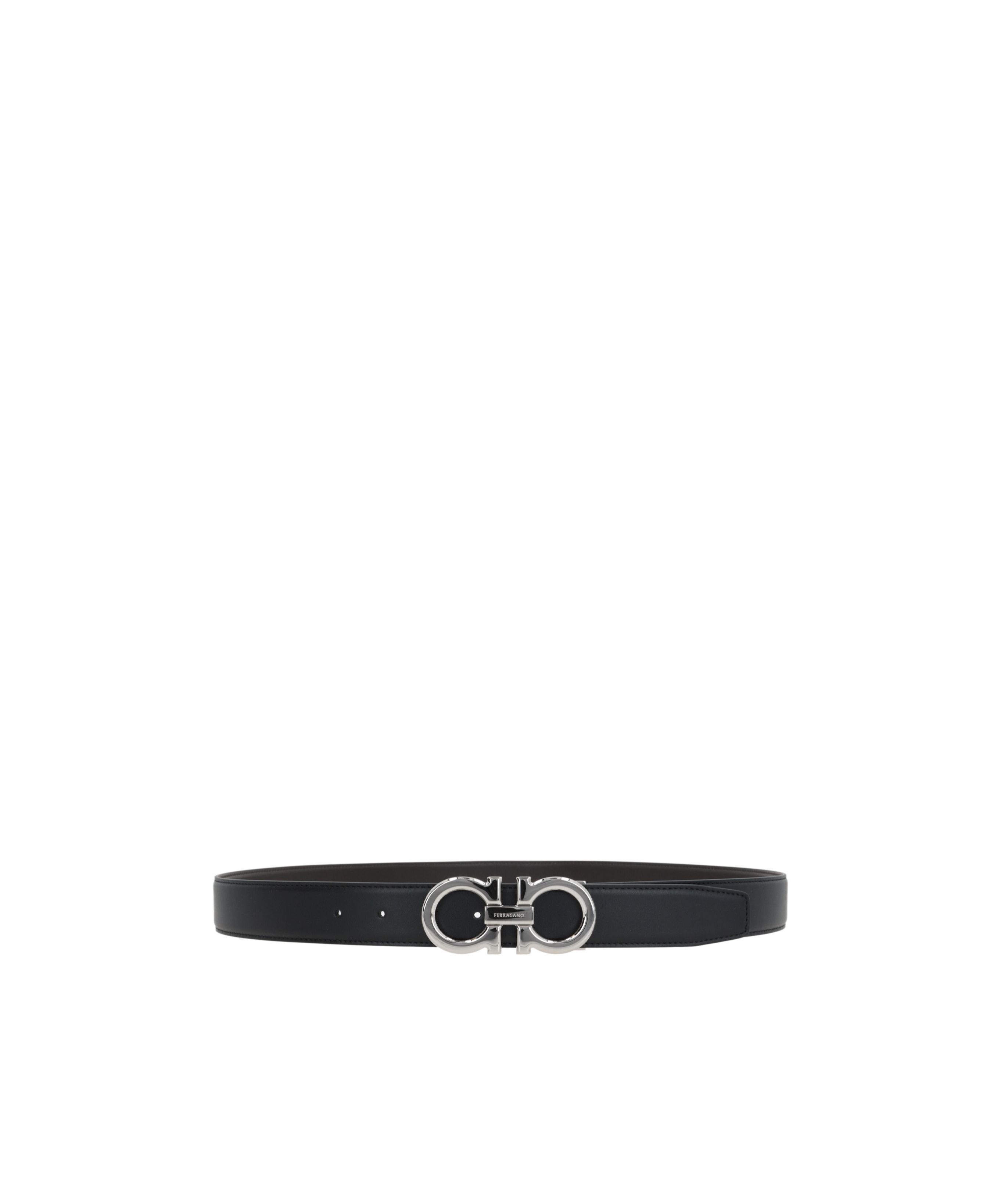 Ferragamo Adjustable Waist Belt In Black