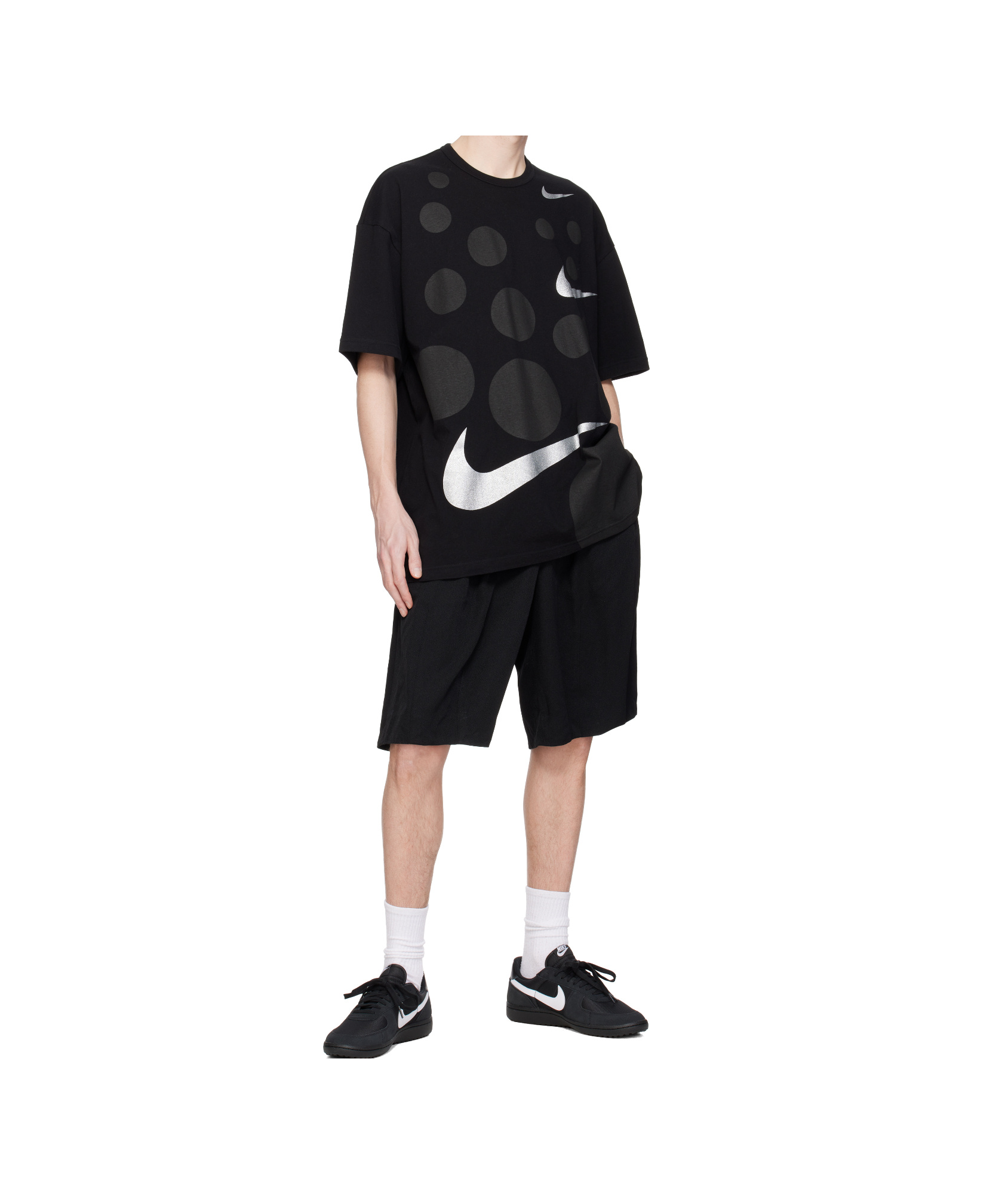 Comme Des Garçons Twill Shorts In Black