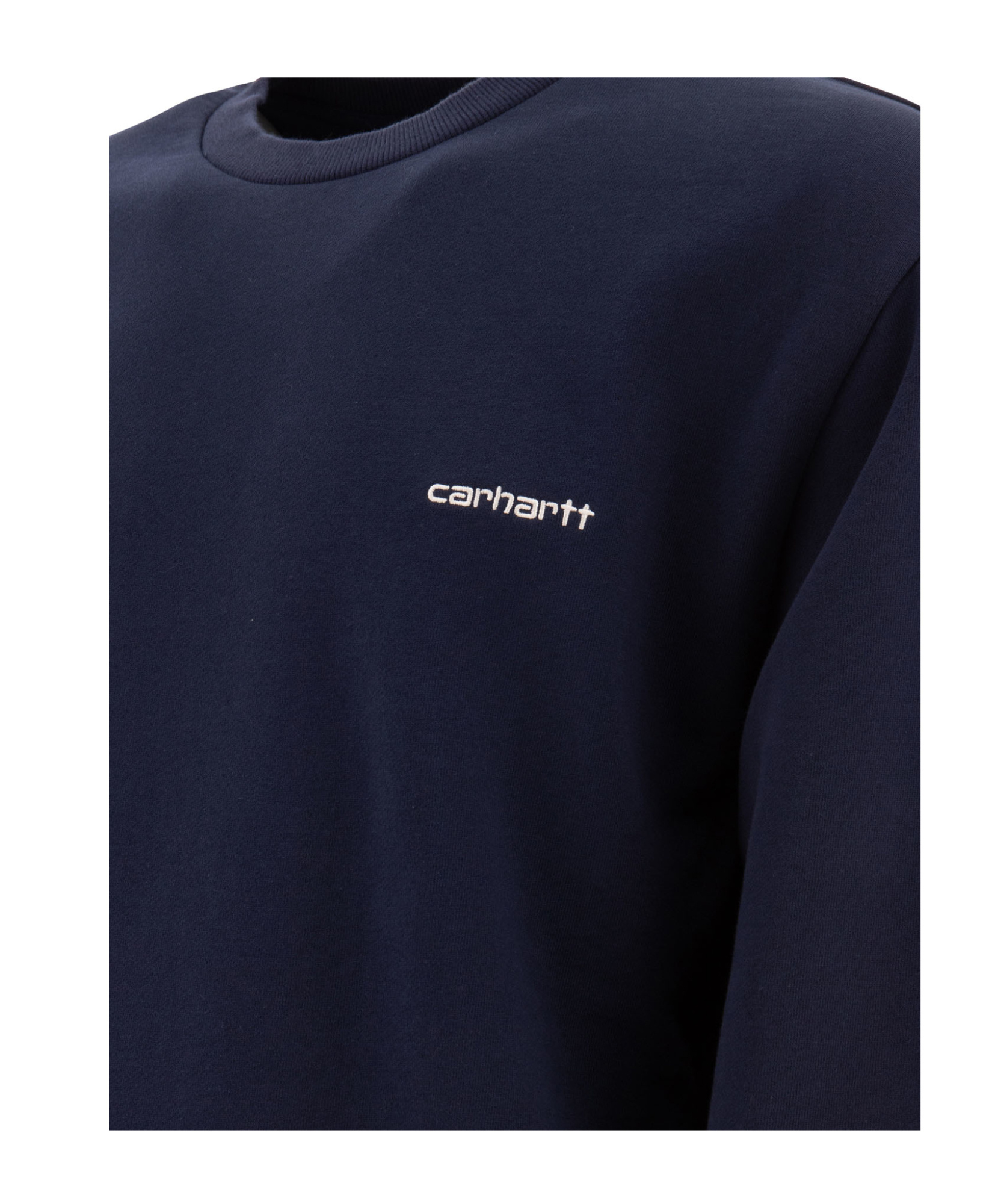 Carhartt Script Embroidery Sweatshirts Blue In Black