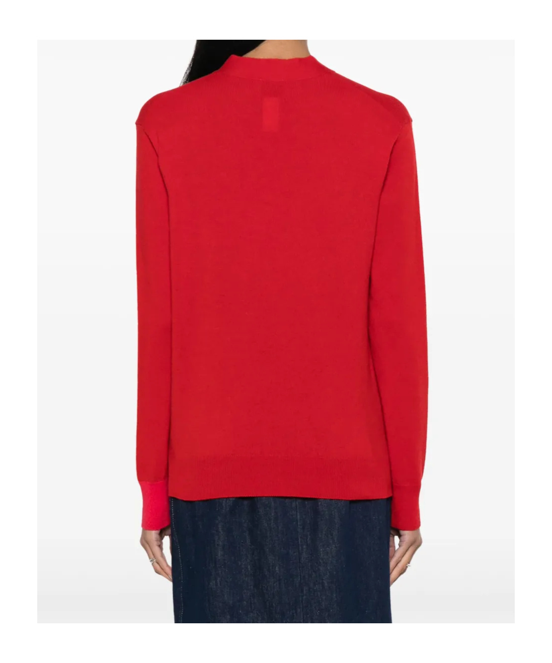 Patou Logo Intarsia Sweater In Red