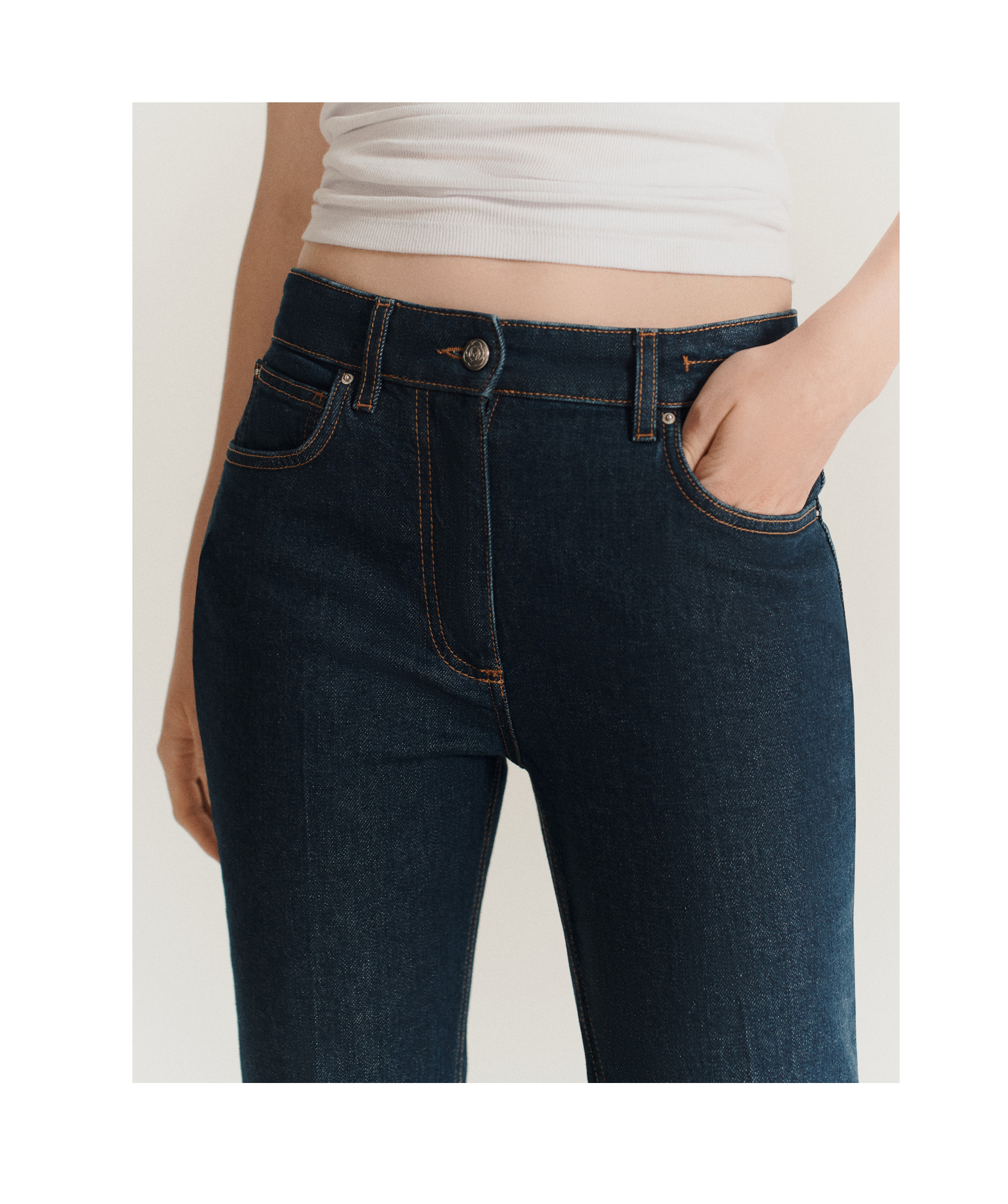Marella Flared Cropped Jeans In Black