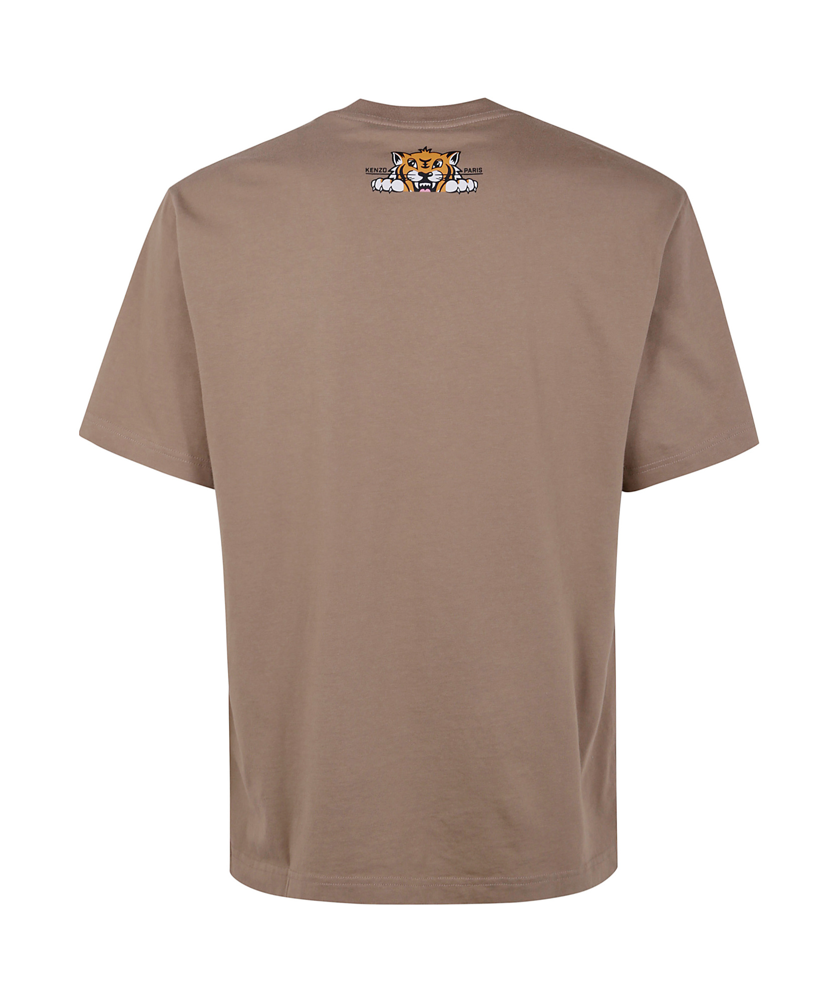 Kenzo Happy Tiger Classic Tshirt In Gray