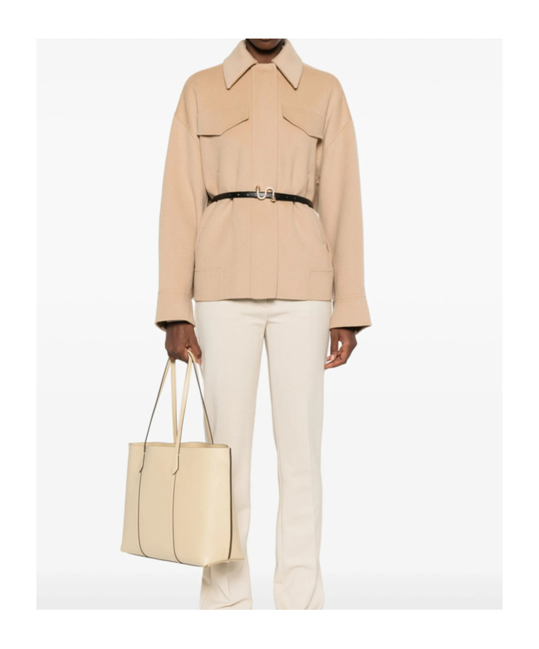 Sportmax Lapel Long-sleeved Suit Jacket In Brown