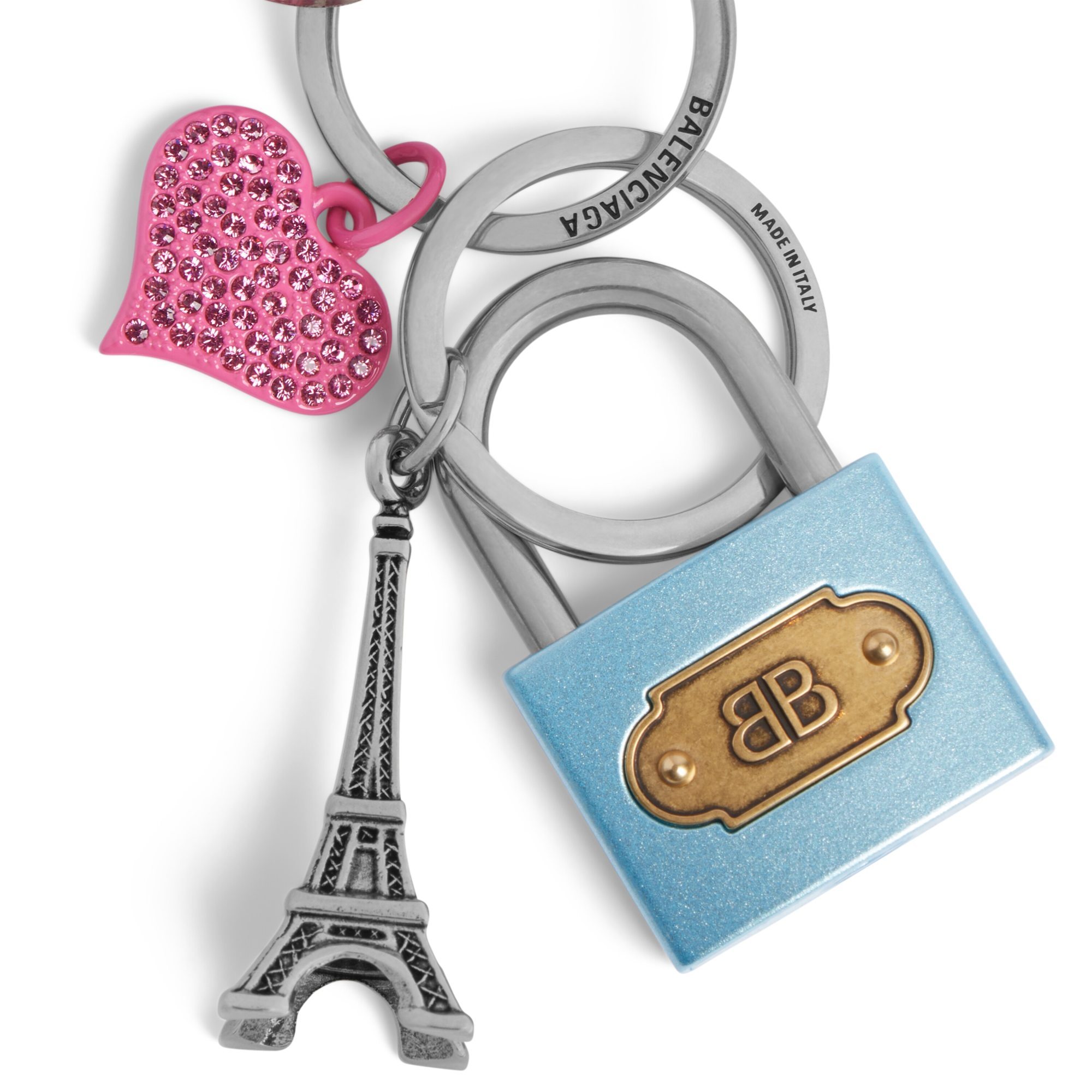 Shop Balenciaga Women's Charms/keyring Padlocks In Multicolor In Multi-color