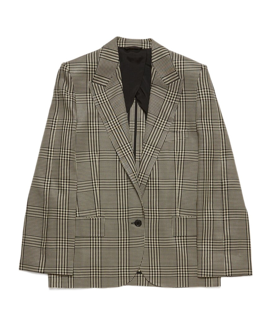 Acne Studios Single-breasted Jacket - Regular Fit In Multicolor
