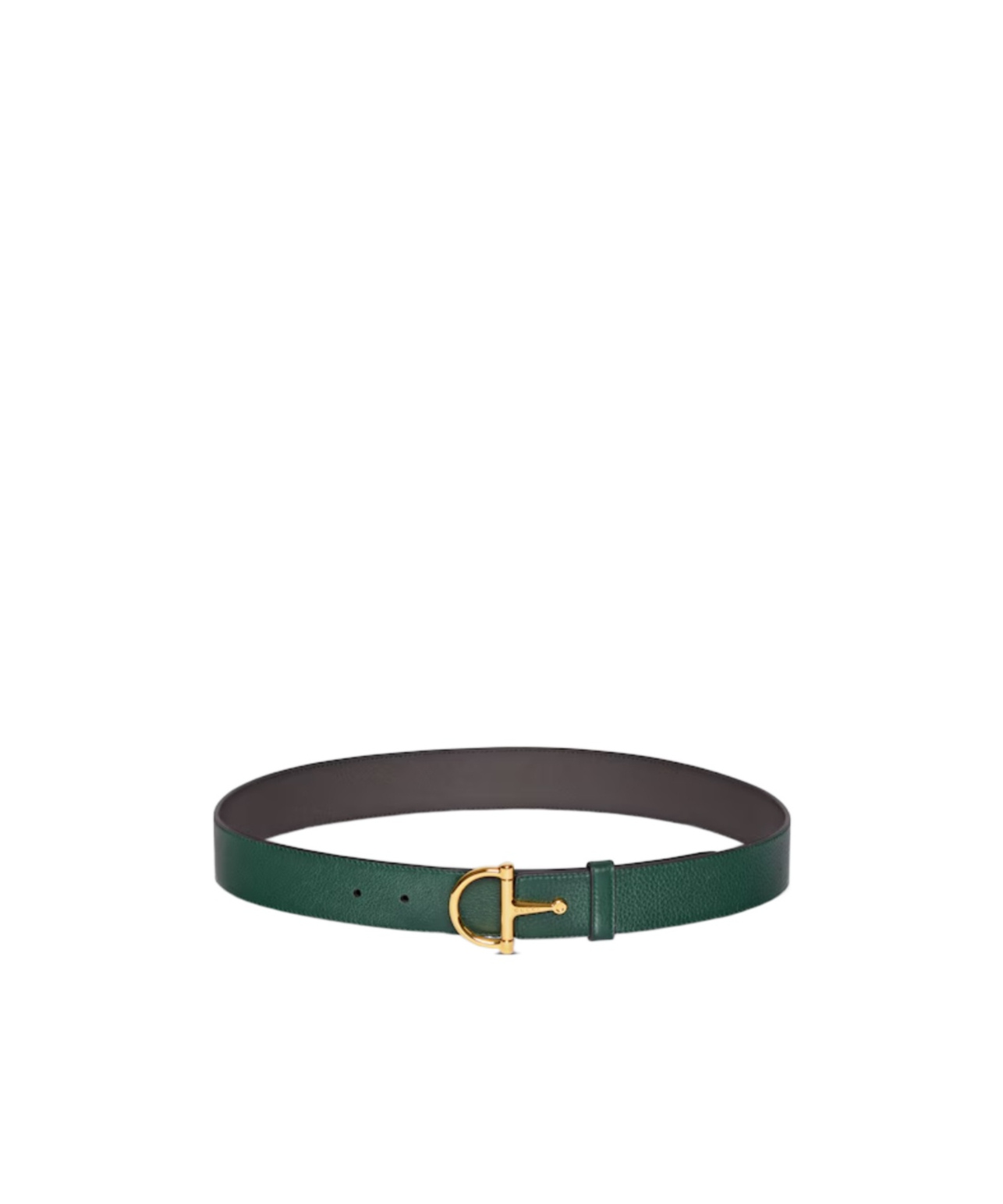 GUCCI BELT WITH HALF-HORSEBIT BUCKLE