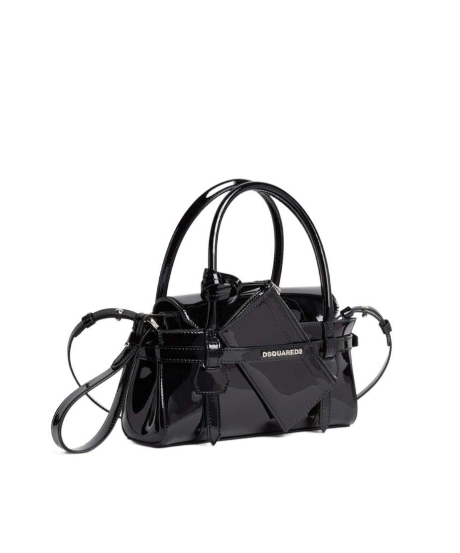 Dsquared2 Mini Handbag Featuring Detachable Strap In Black