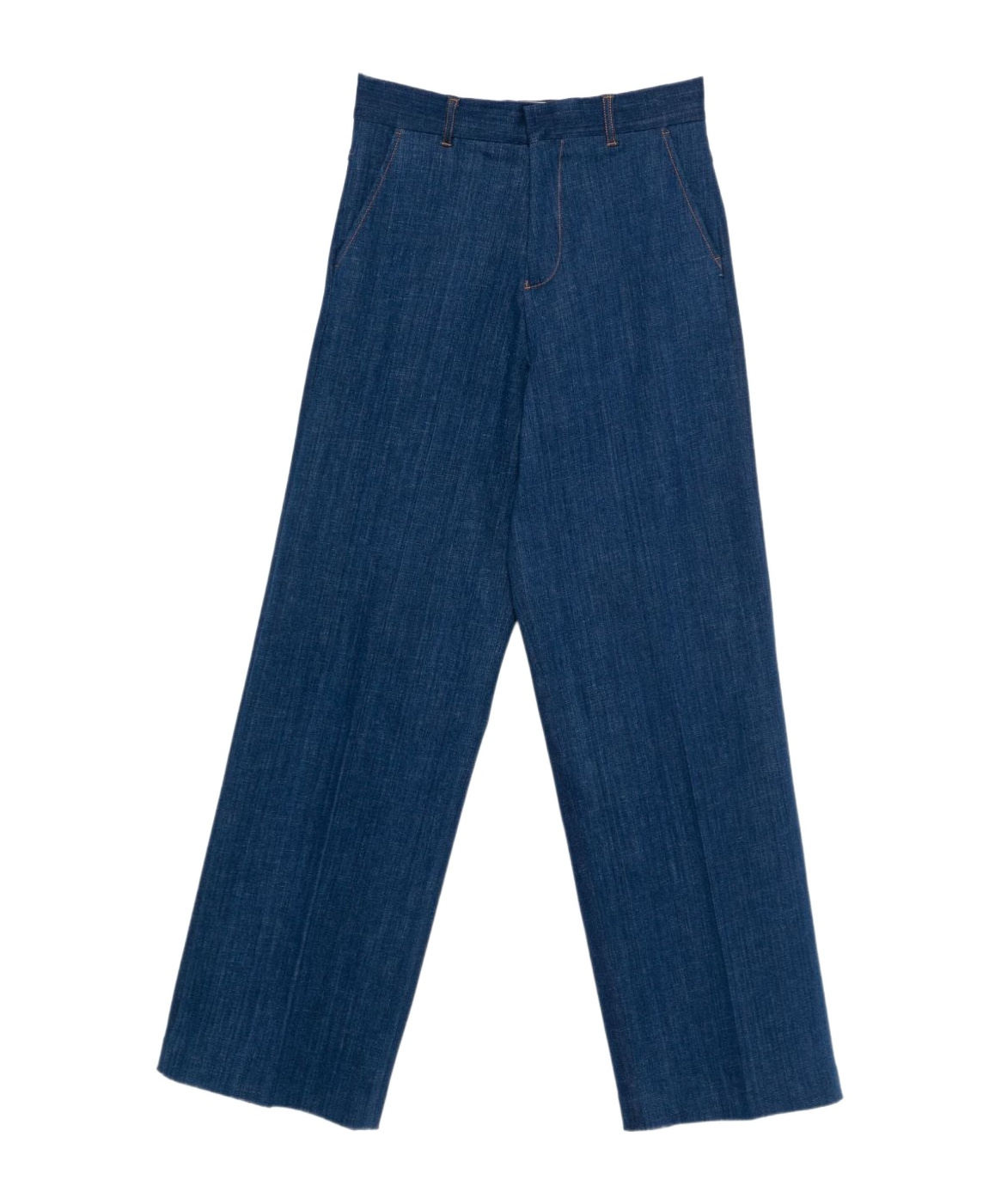 Dsquared2 Wide Leg Jeans Belt Loops In Blue