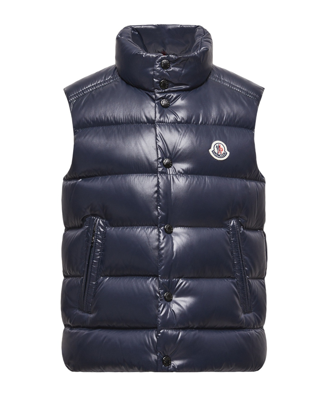 Moncler Sleeveless Puffer Jacket In Blue