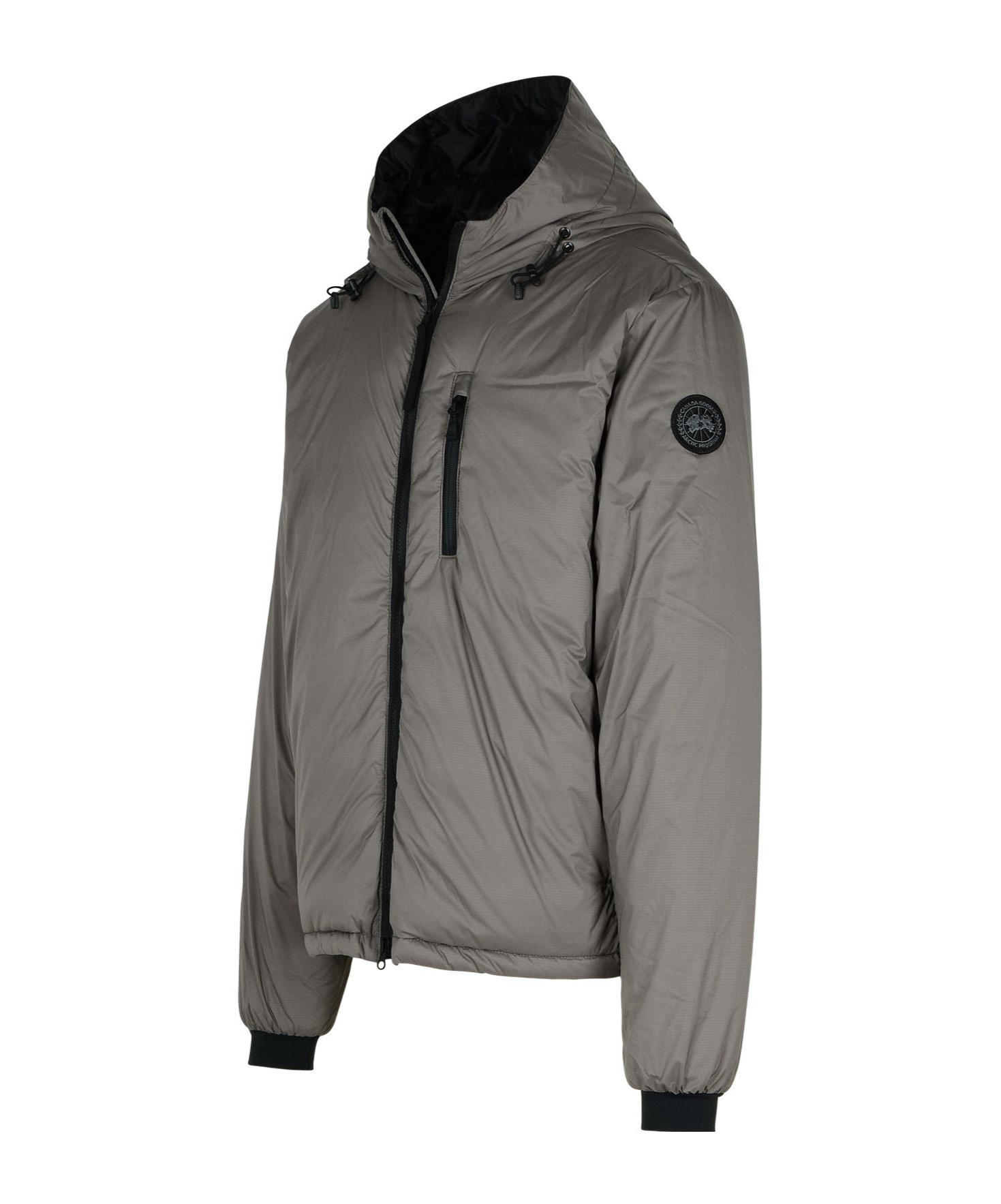 Canada Goose Black Label Lodge Hoody Packable Down Jacket In Gray