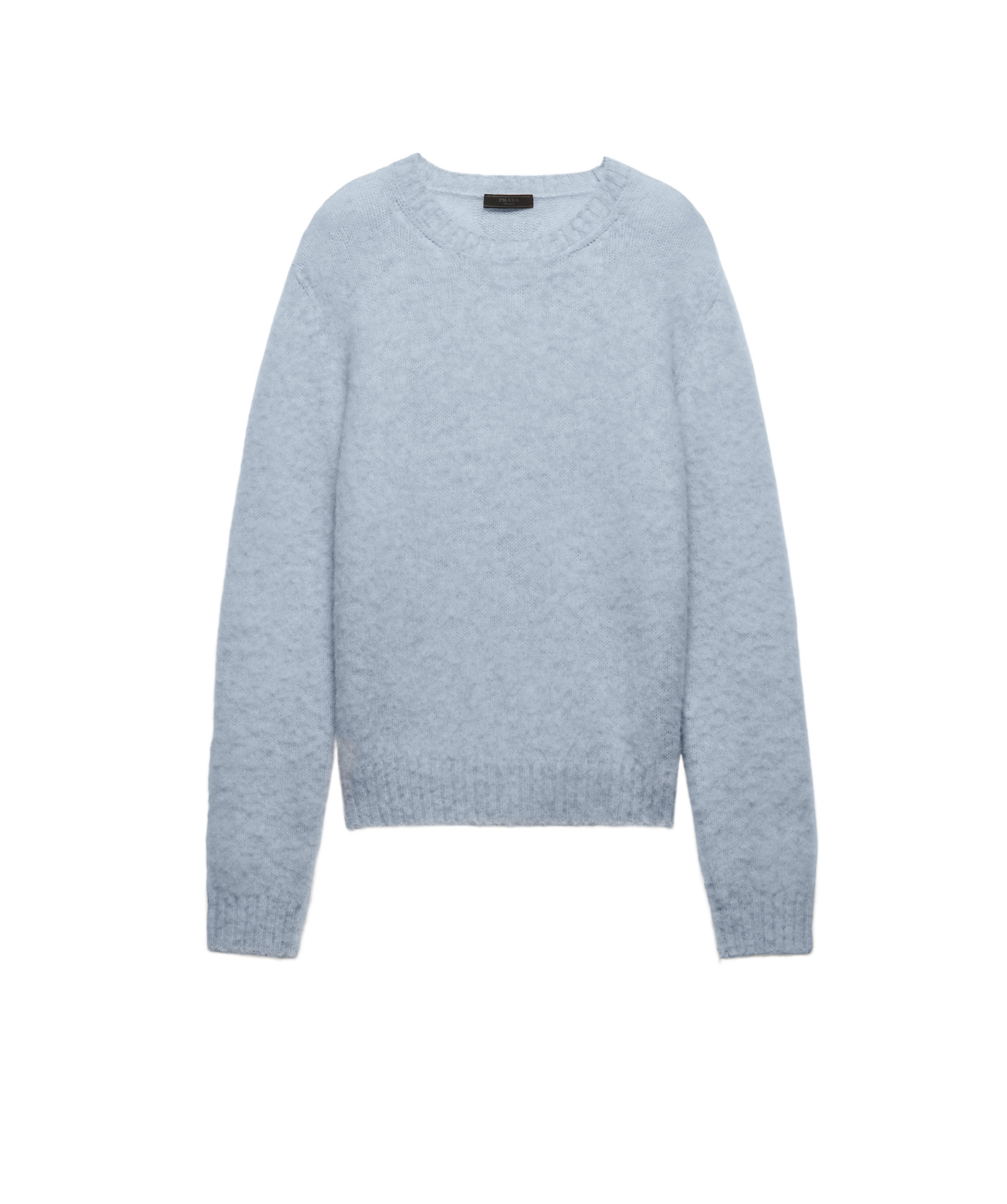 Prada Shetland Wool Sweater In Gray
