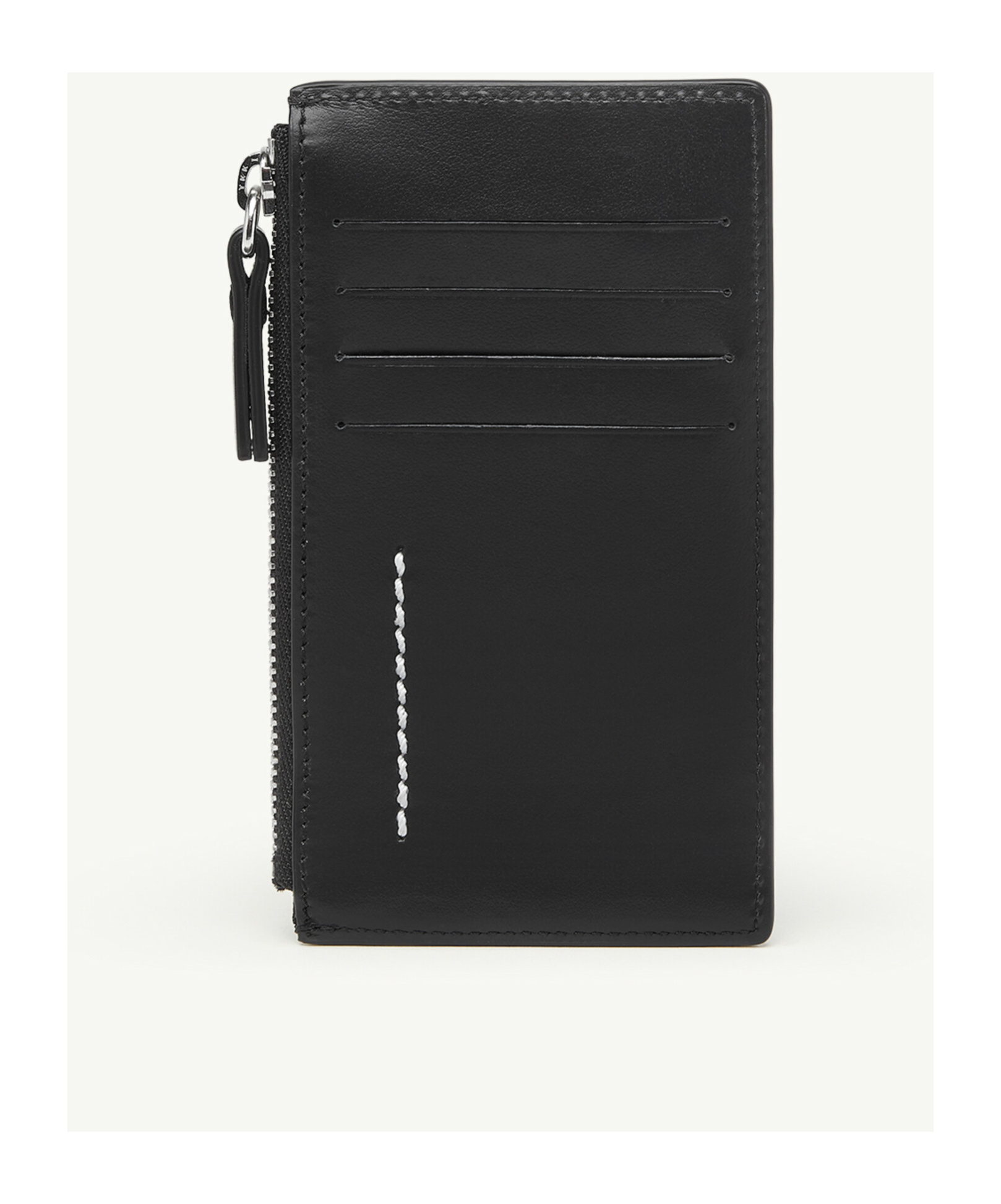 Mm6 Maison Margiela Numbers-motif Leather Wallet In Black