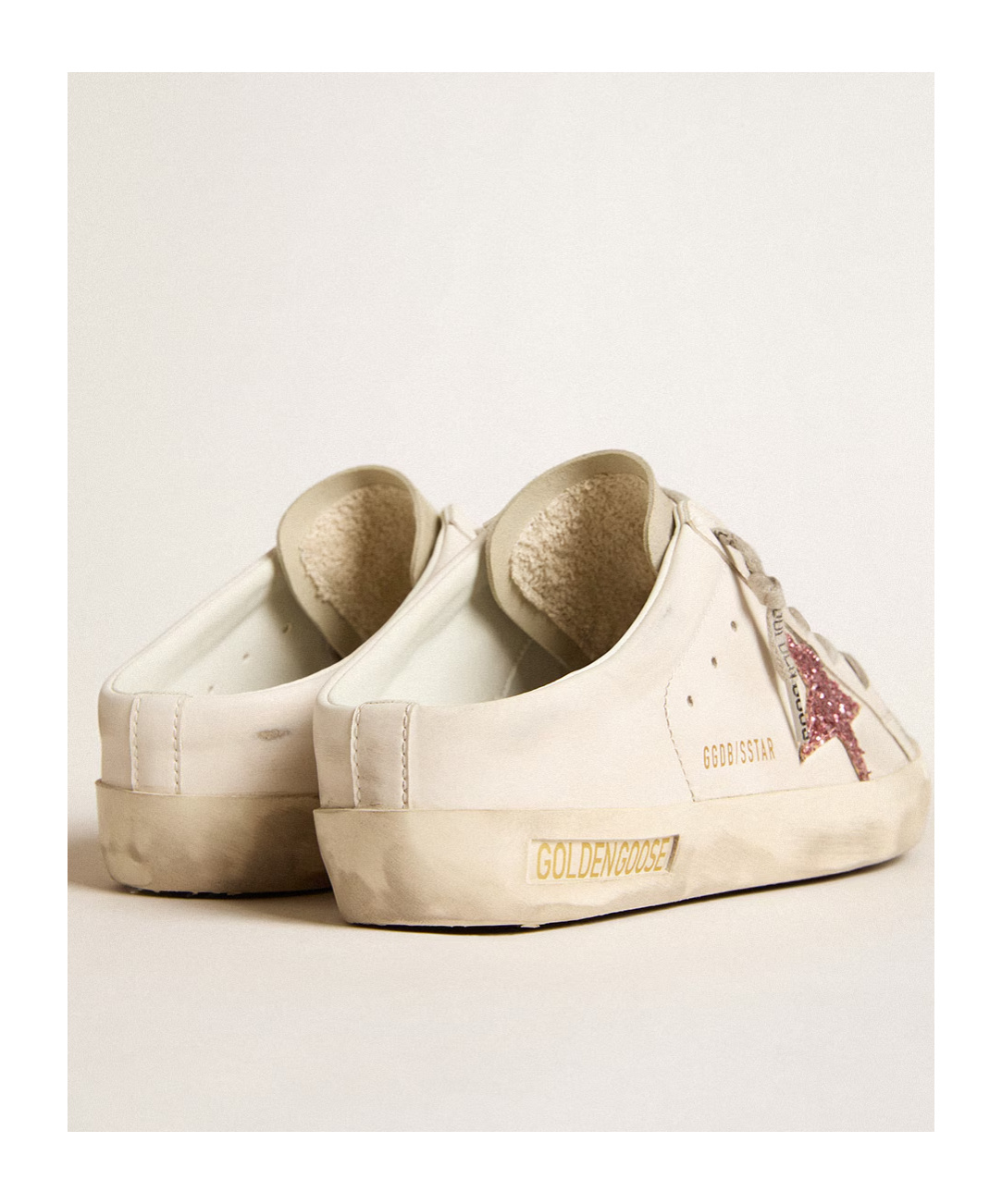 Golden Goose Super-star Sabot Sneakers In Nude