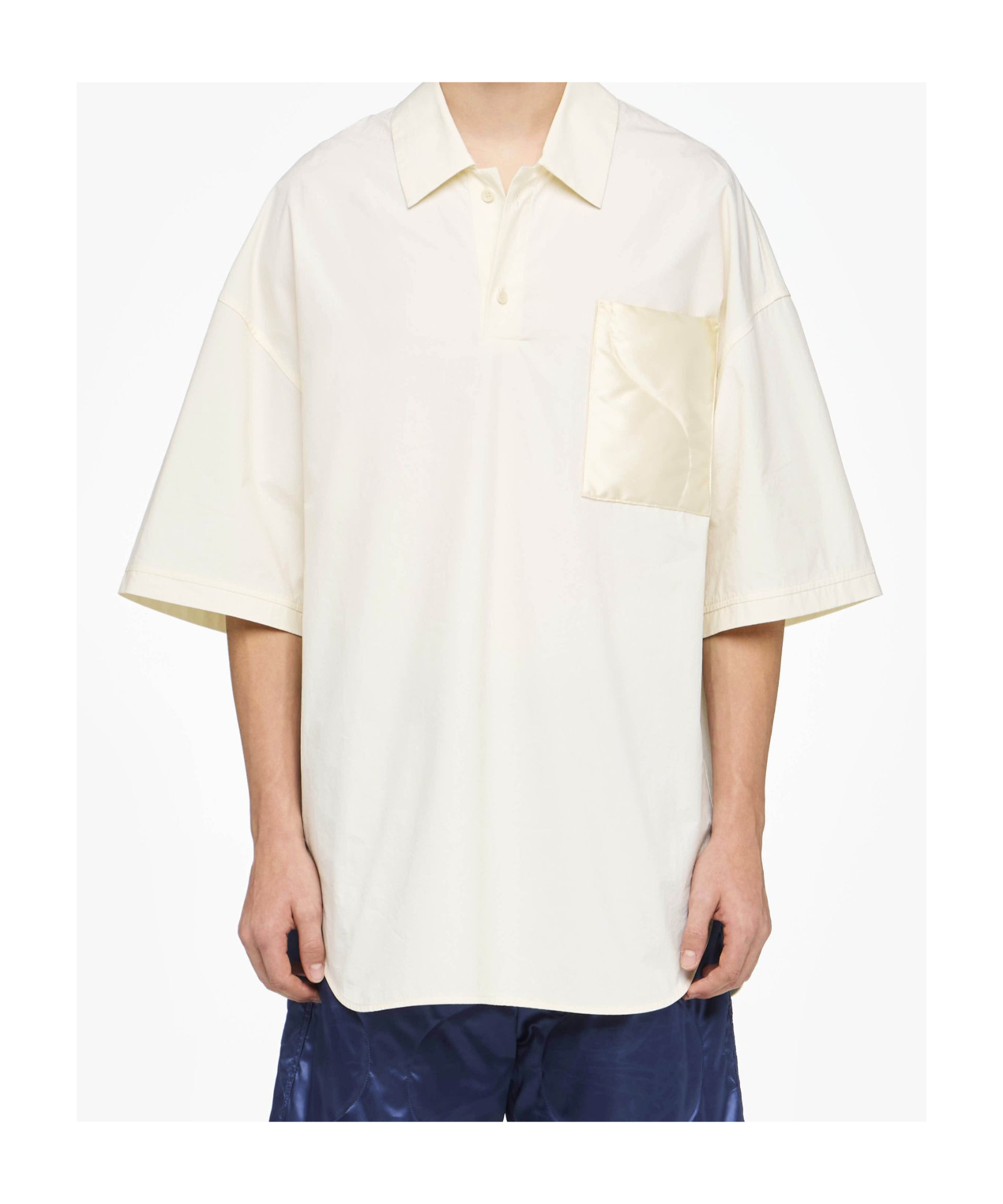 Jw Anderson Quilted Pocket Polo Top In White